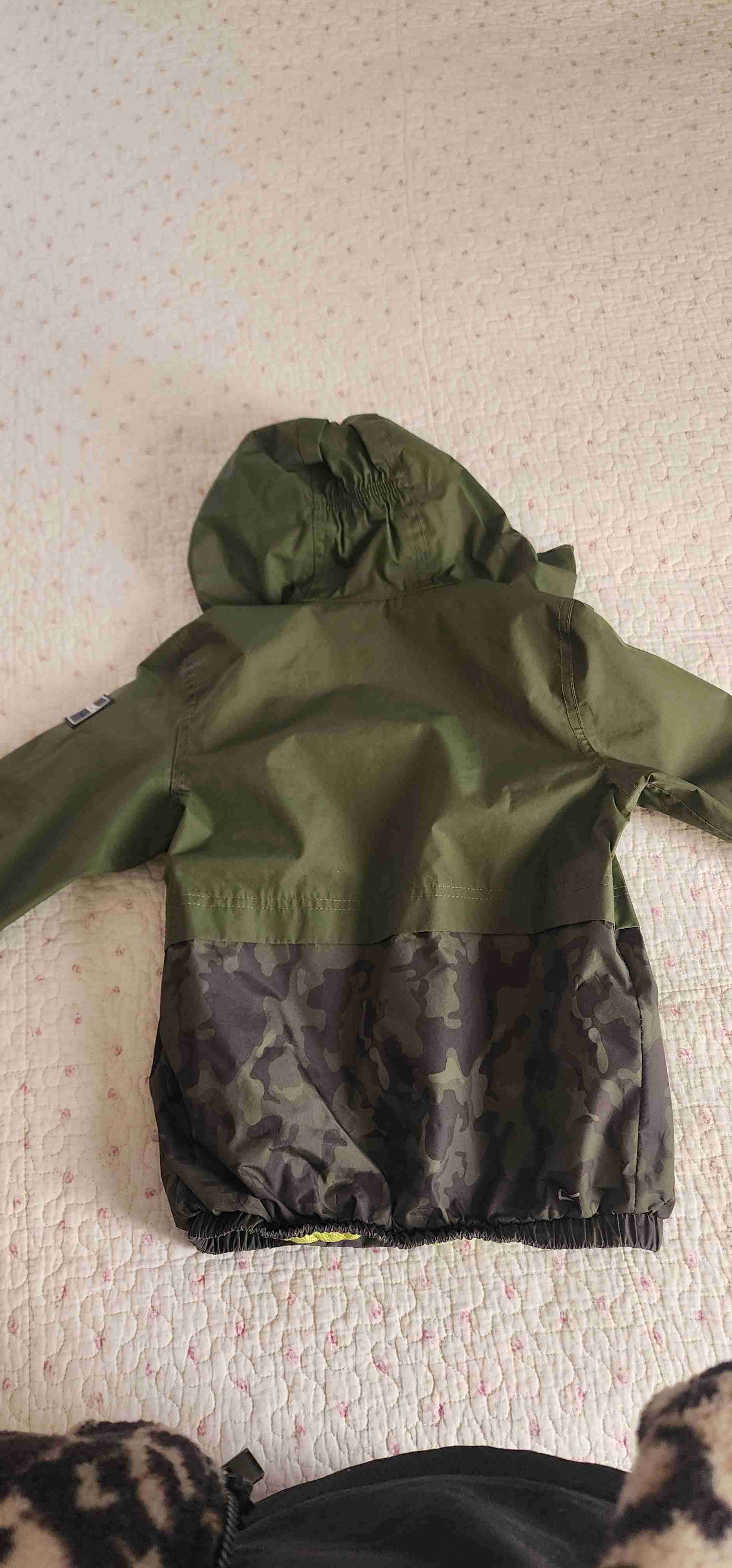 Chaqueta impermeable verde niño - miniatura 5