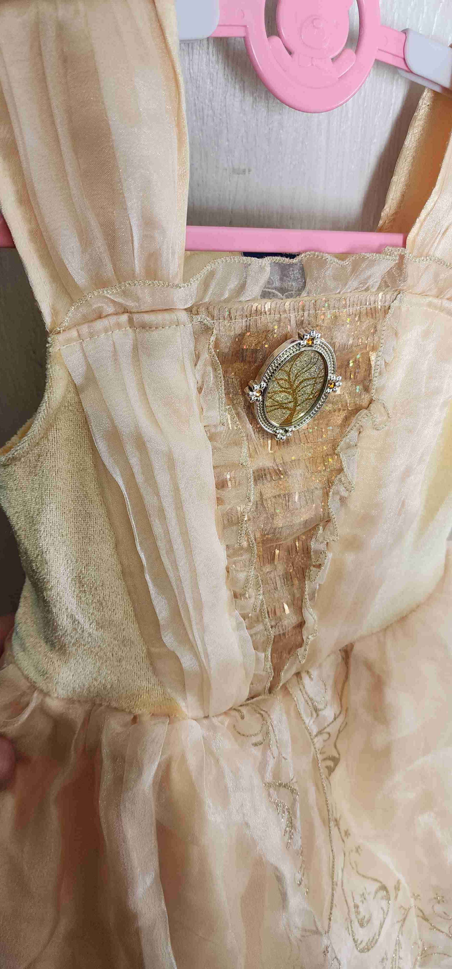 Vestido infantil de princesa dorado - miniatura 5