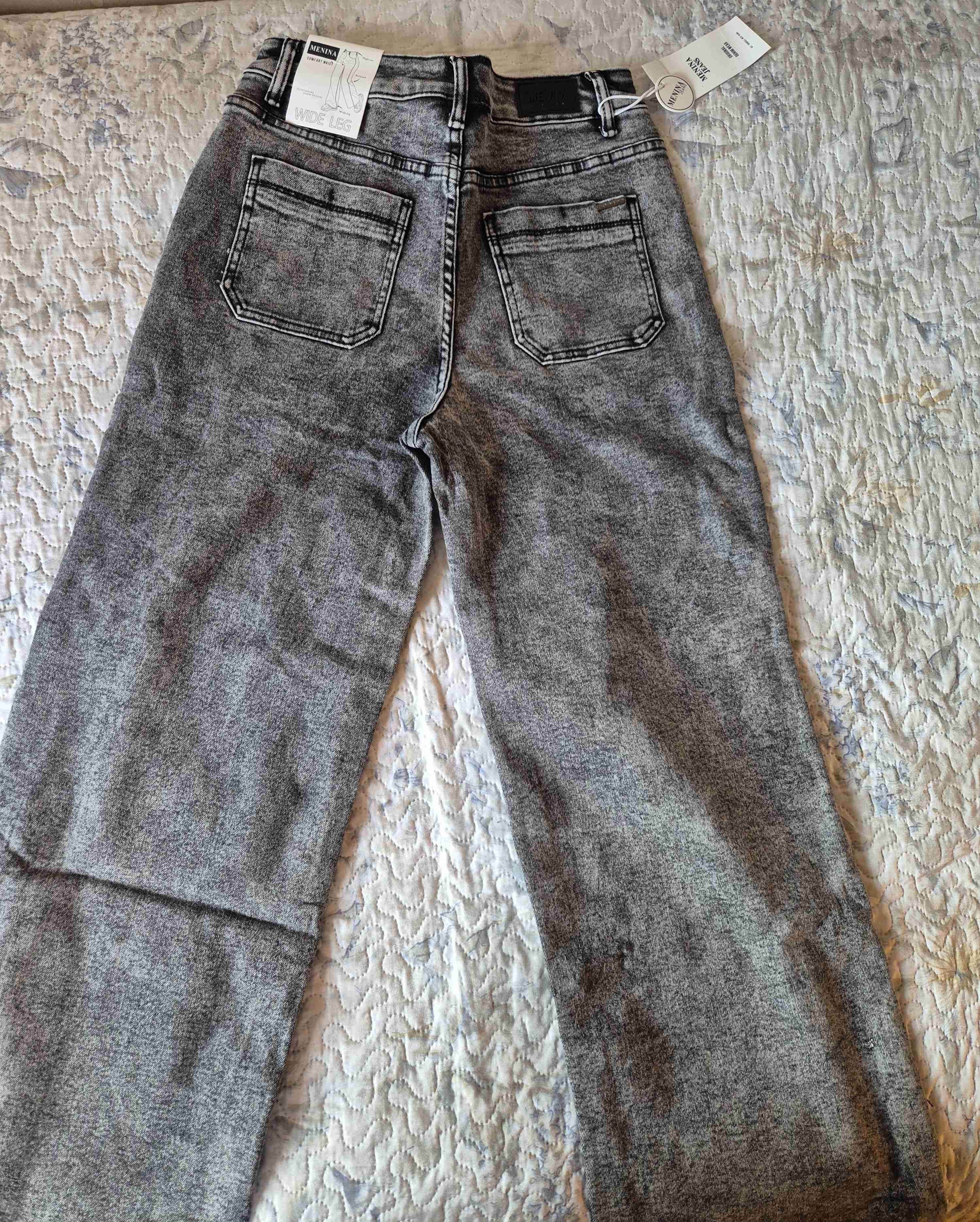 Jeans mujer Menina gris con botones - miniatura 5