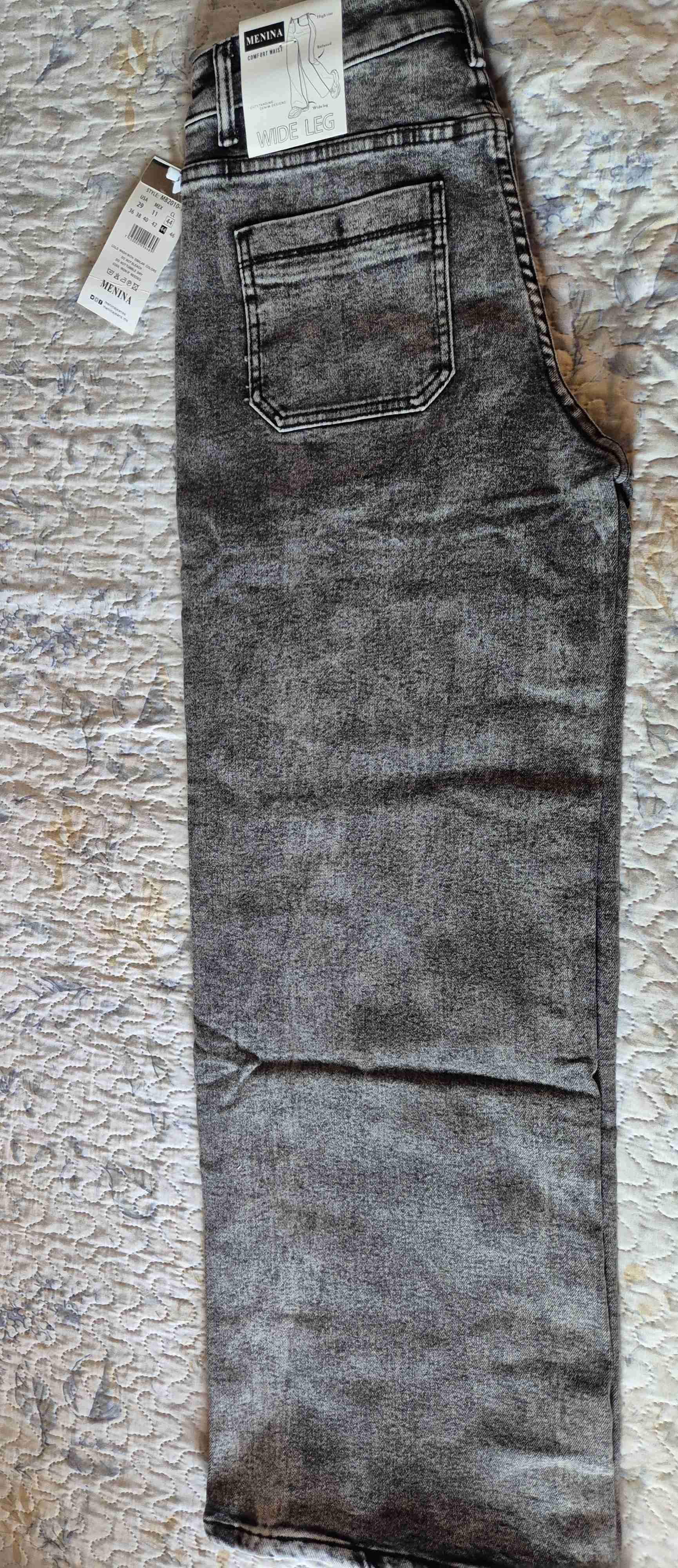 Jeans mujer Menina gris con botones - miniatura 6