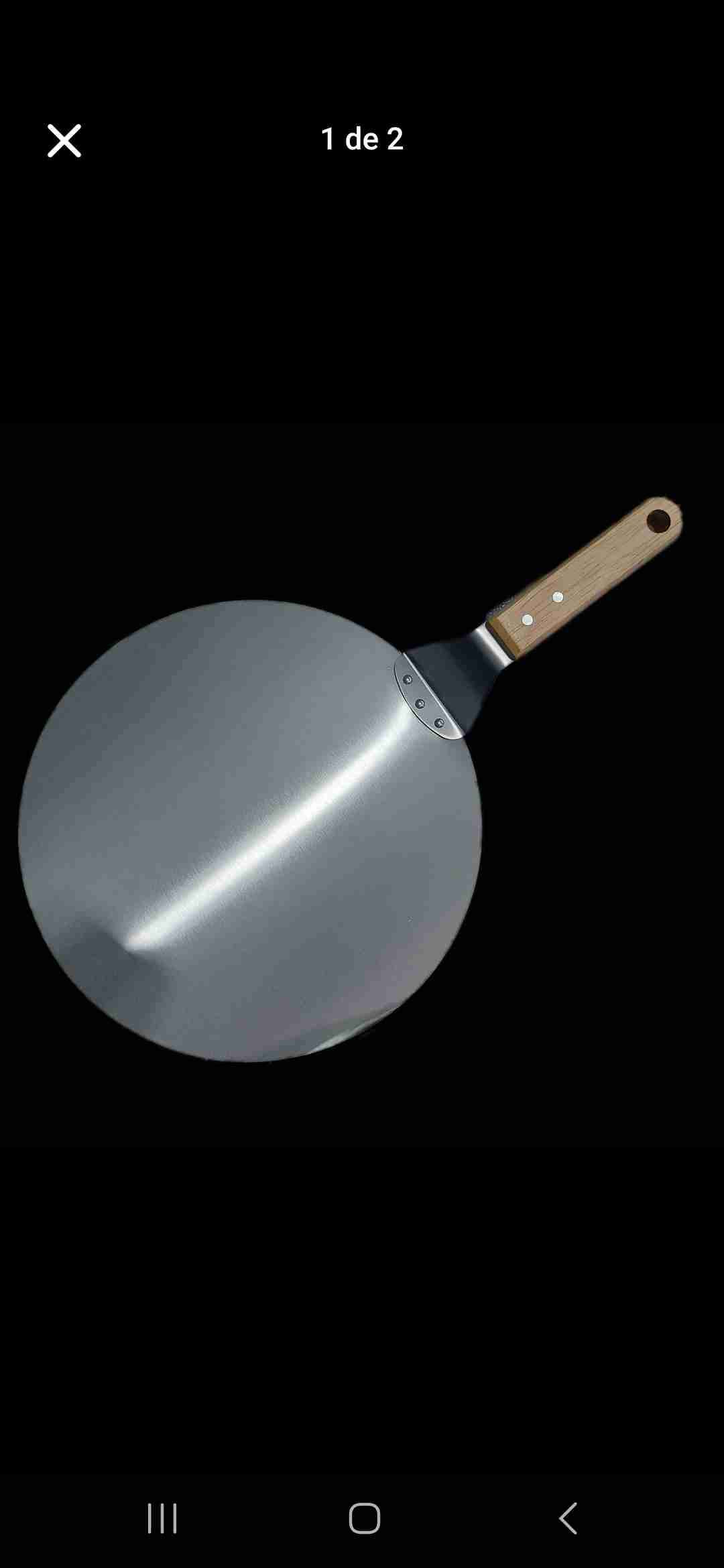 Pala de pizza metálica