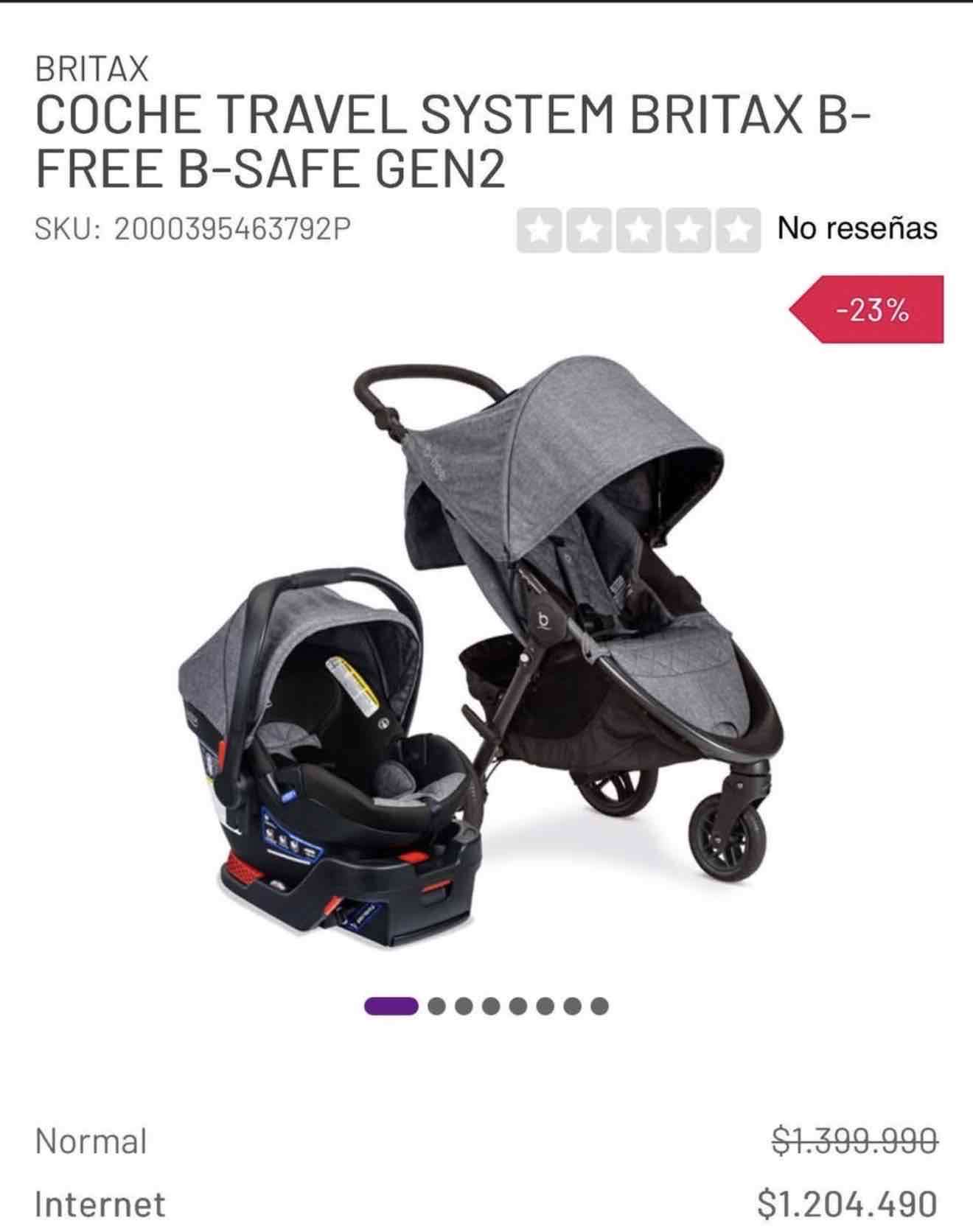 Coche Travel System Britax B-Free - miniatura 1