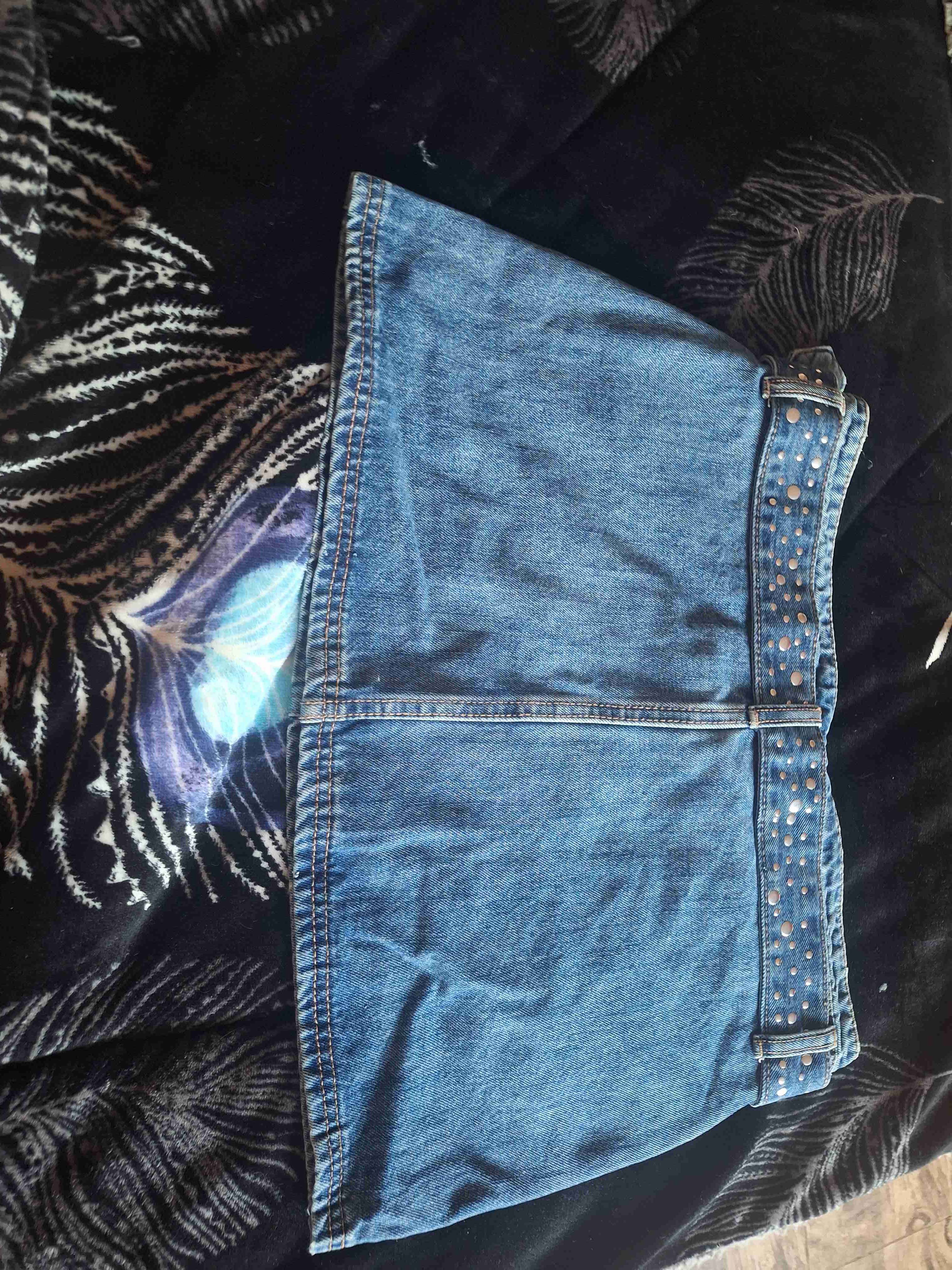 Falda de mezclilla azul - miniatura 4