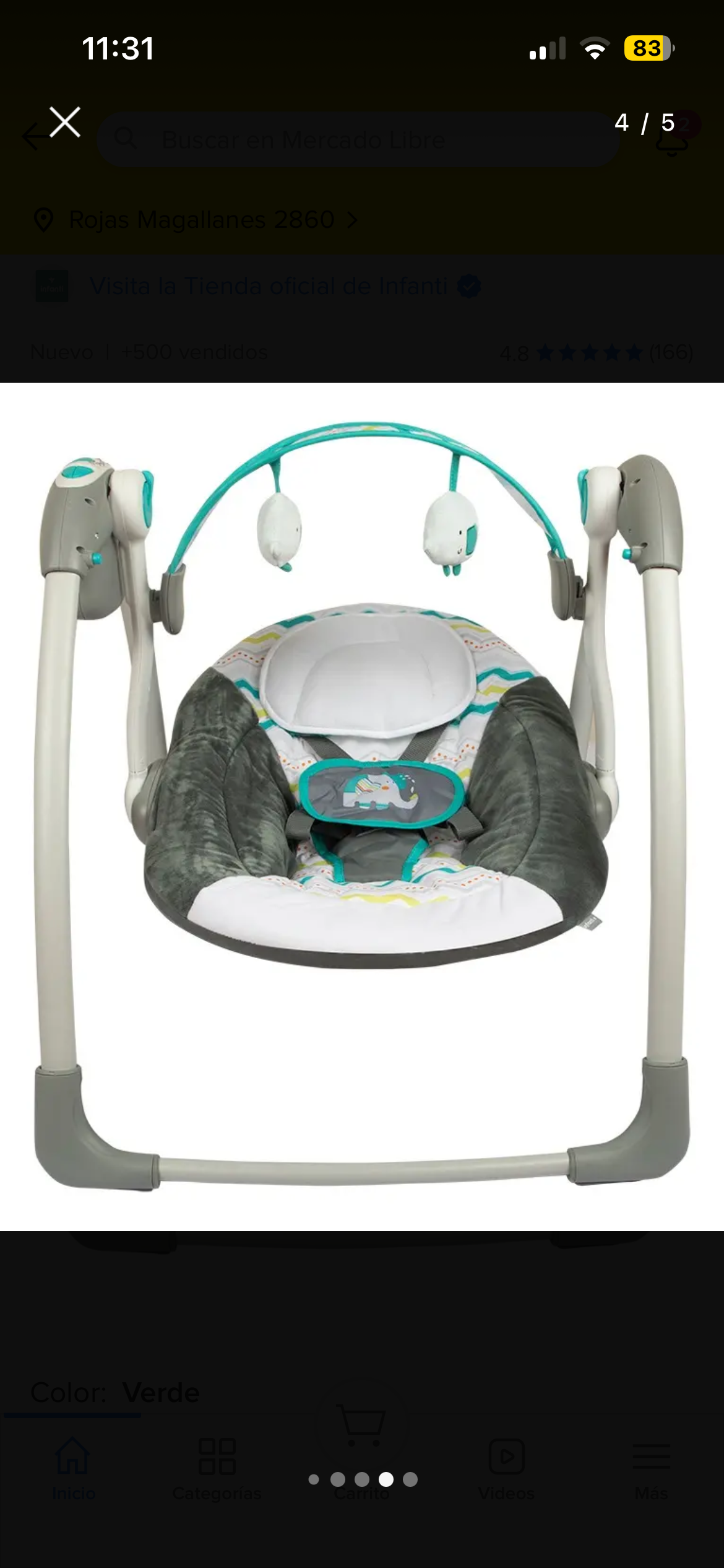 Silla mecedora para bebé - miniatura 3