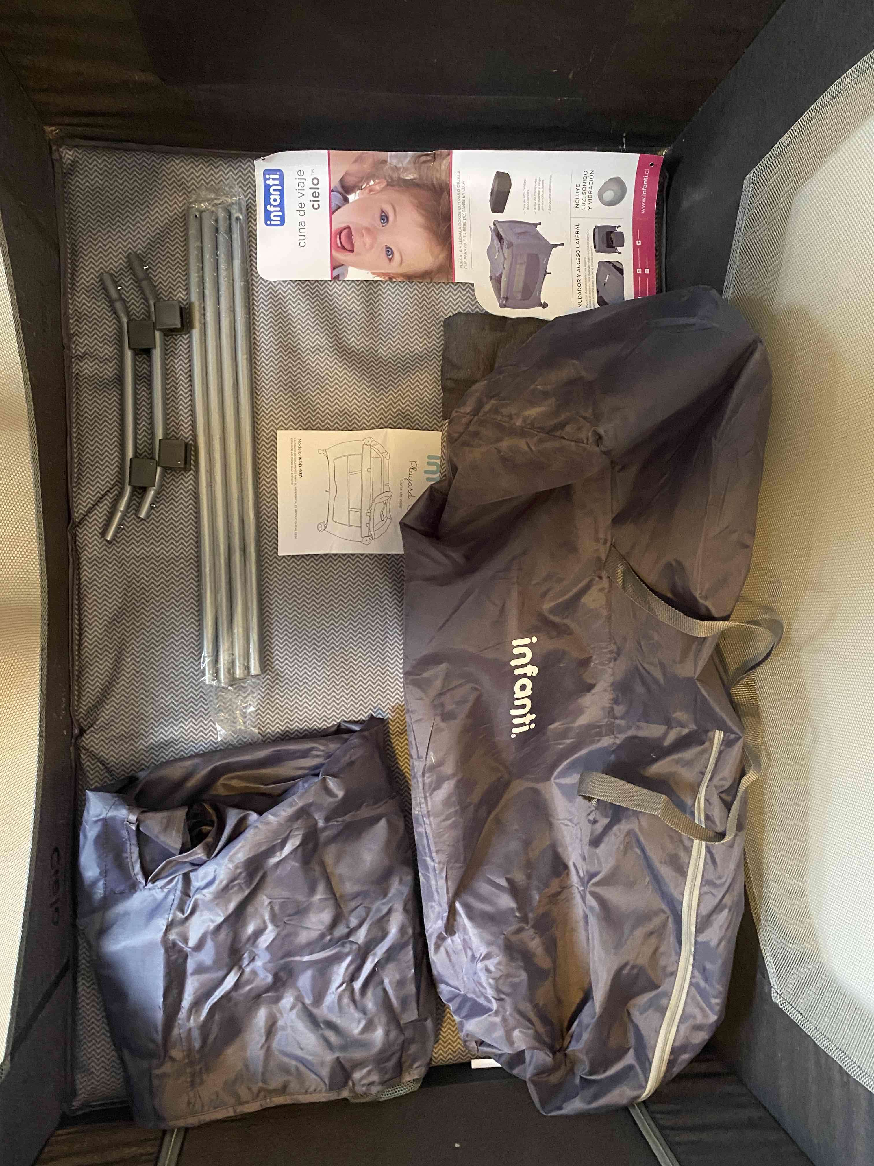 Cuna corral negra Infanti - miniatura 2