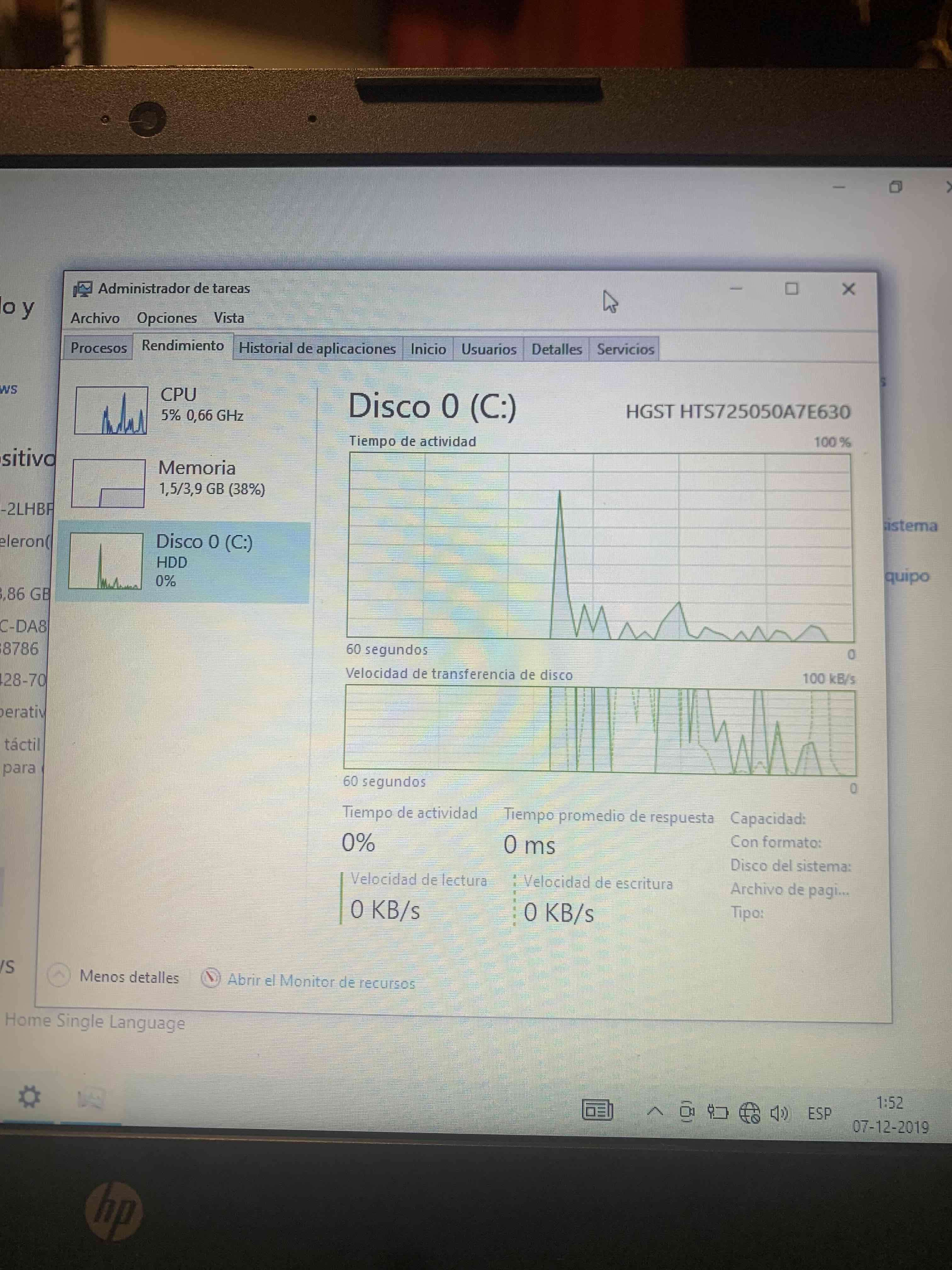 Notebook HP en buen estado - miniatura 5