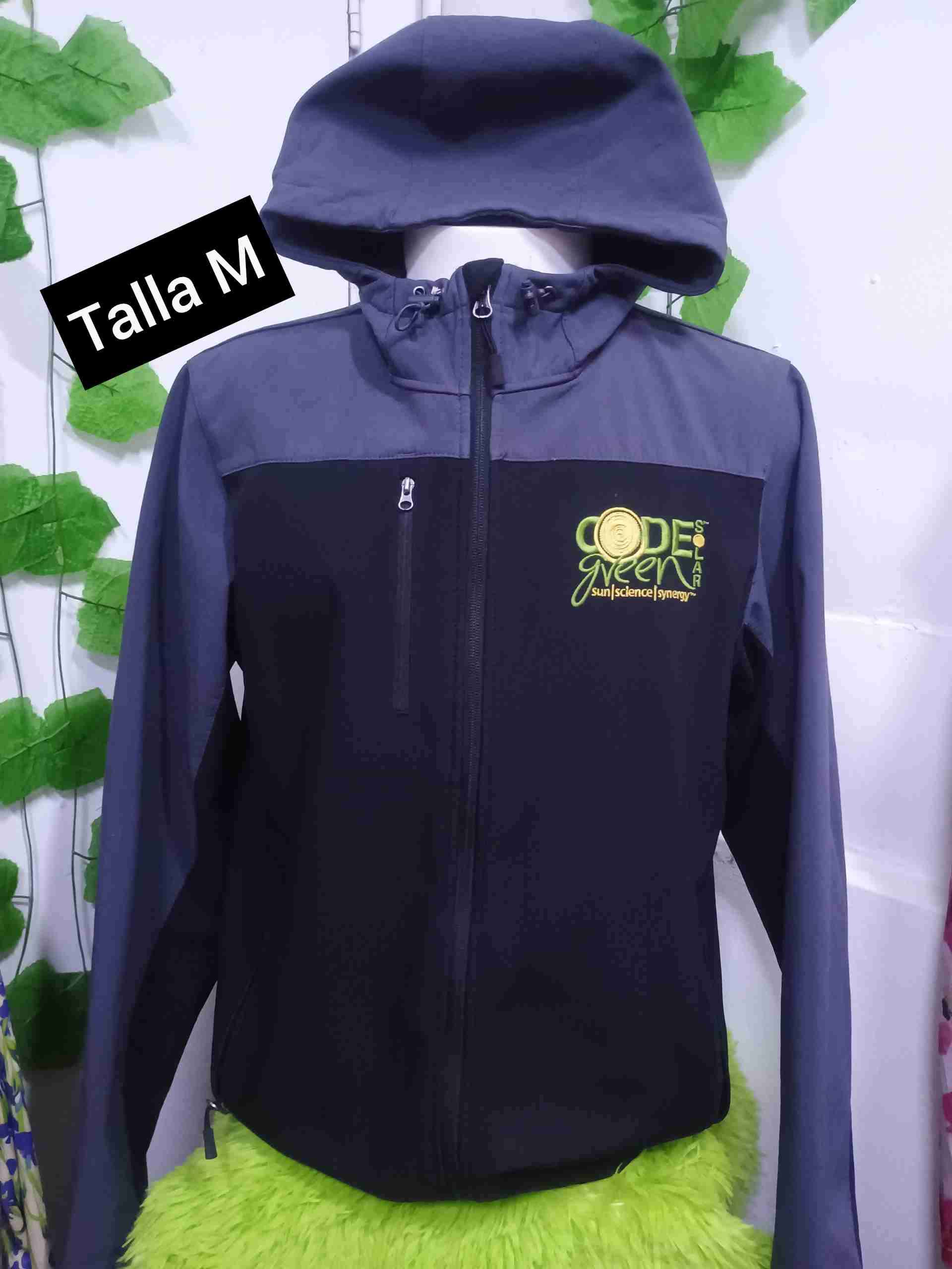 Chaqueta azul con capucha - miniatura 2