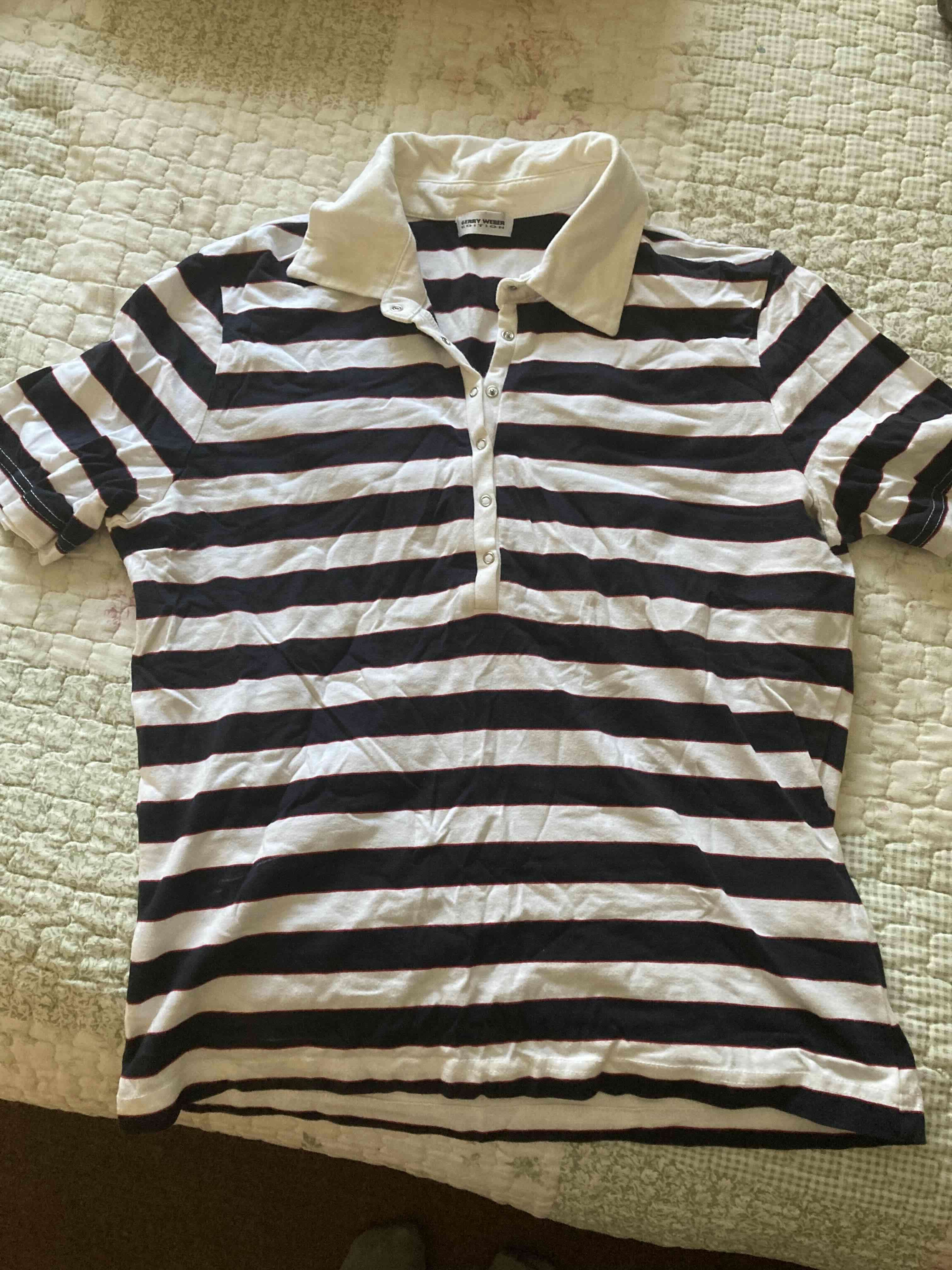 Polera a rayas blanco y negro - miniatura 1