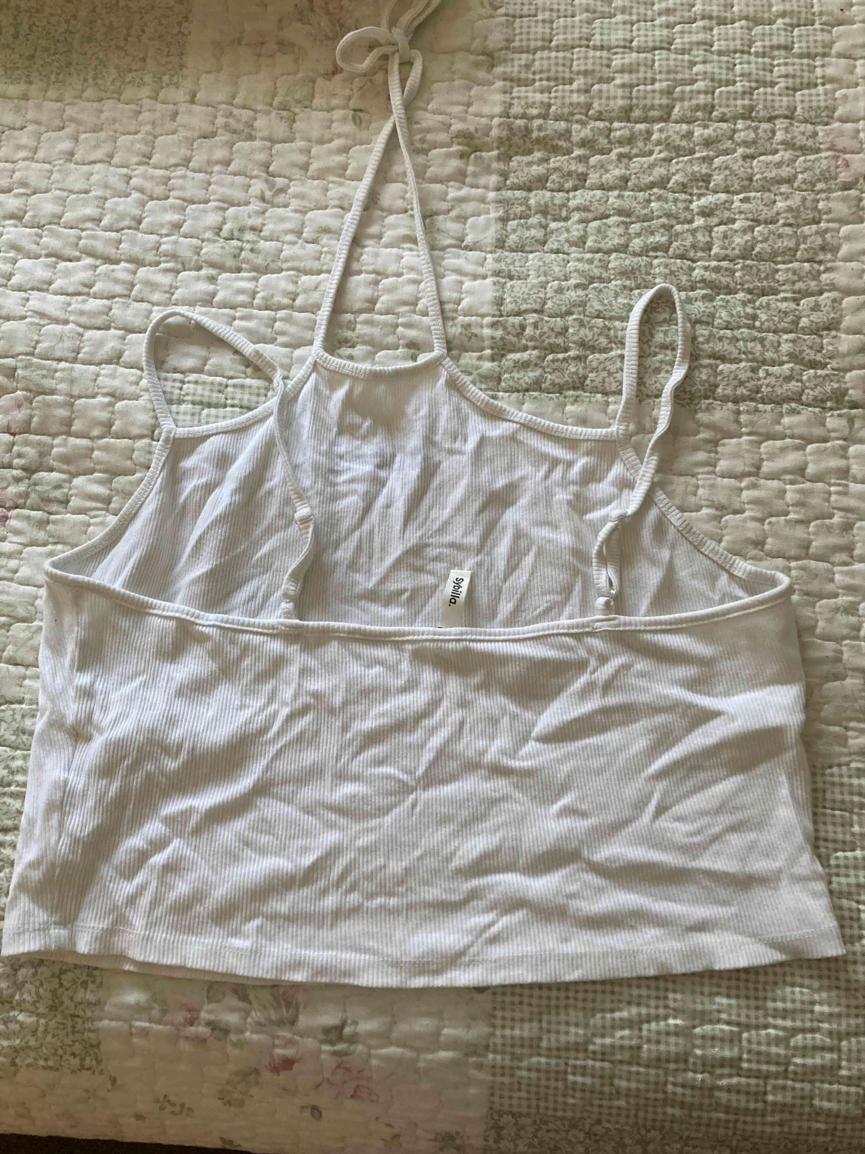 Top blanco con diseño "rebel" - miniatura 3