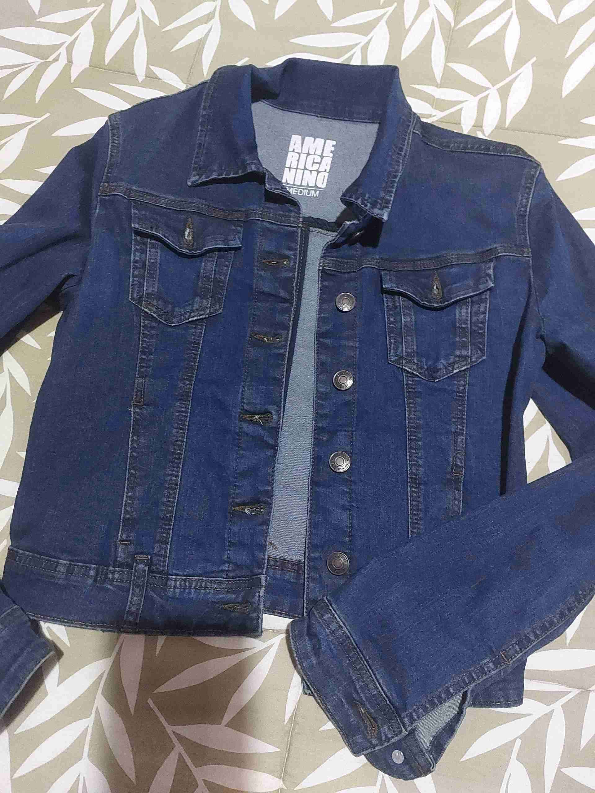 Chaqueta jean azul mujer