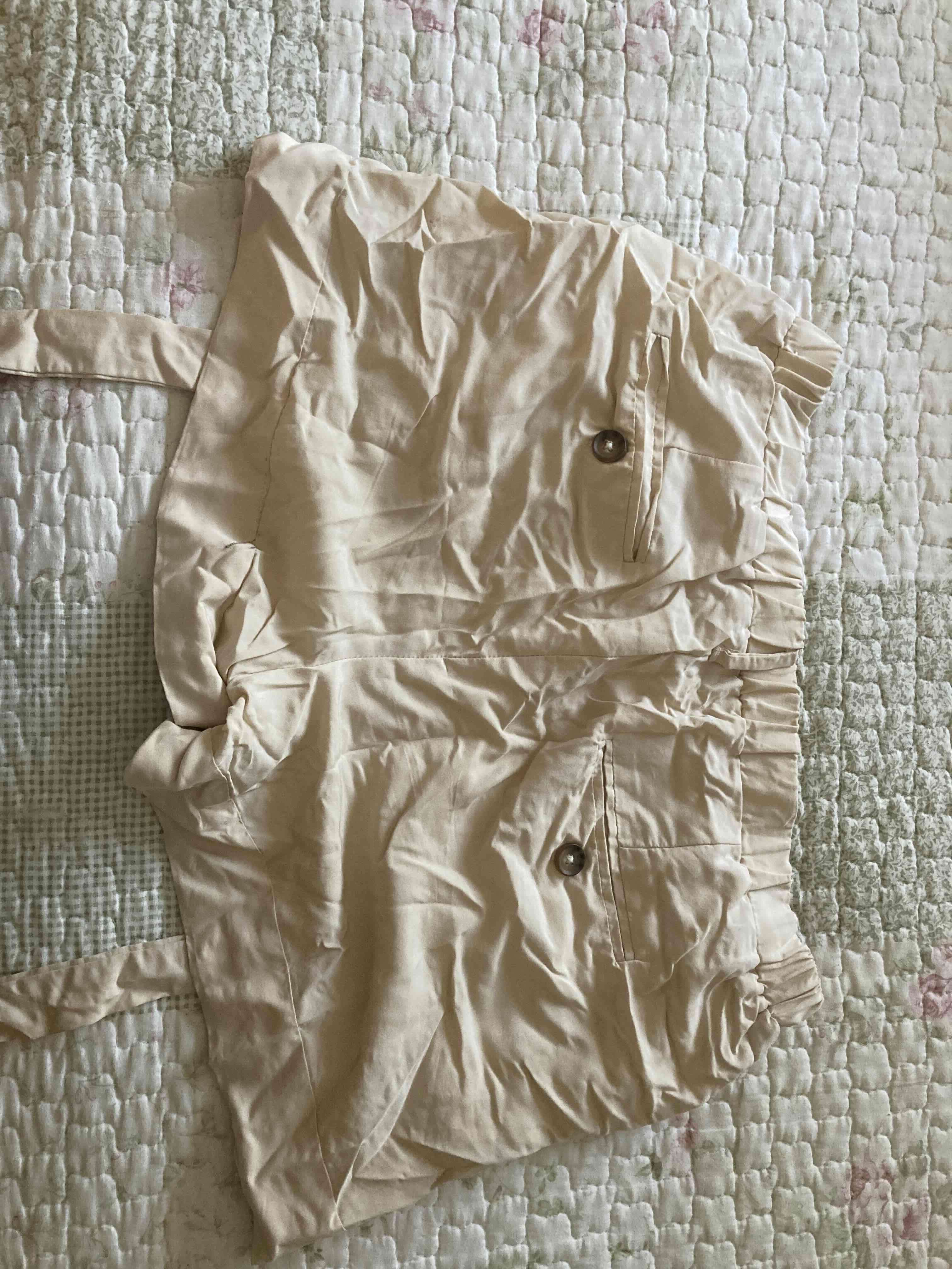 Short beige con cinta - miniatura 3