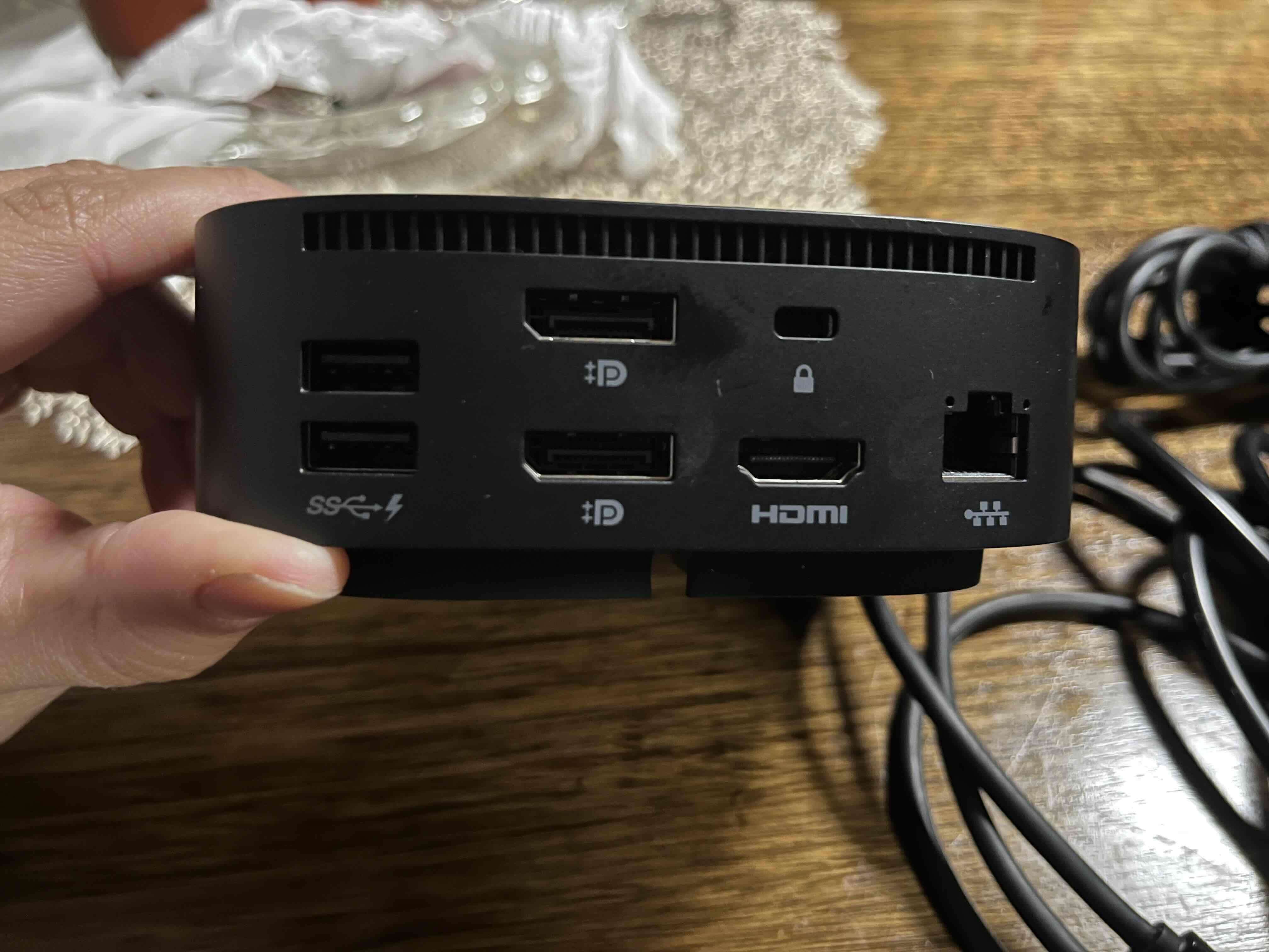 Docking Station HP negra - miniatura 3