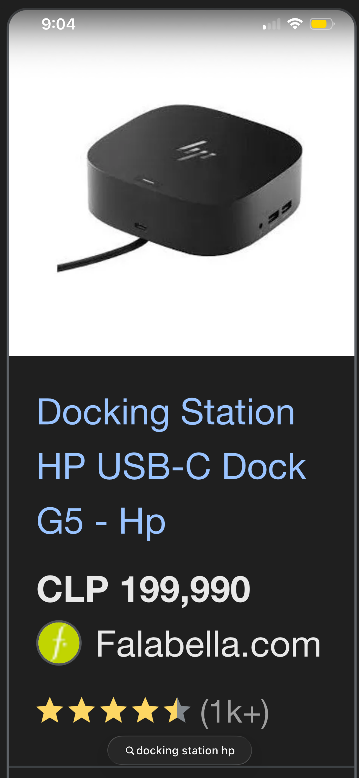 Docking Station HP negra - miniatura 5