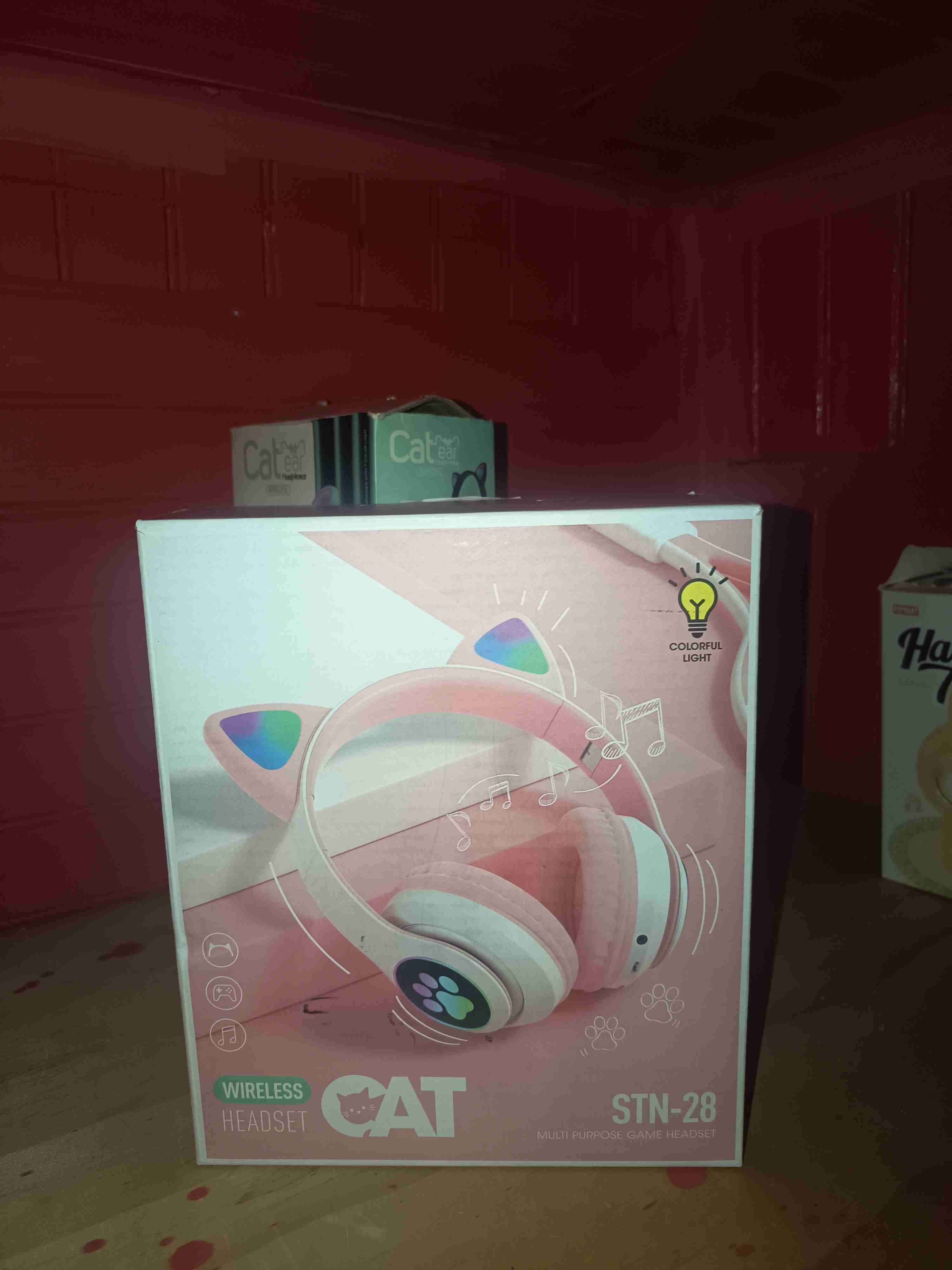 Auriculares inalámbricos con orejas de gato - miniatura 1