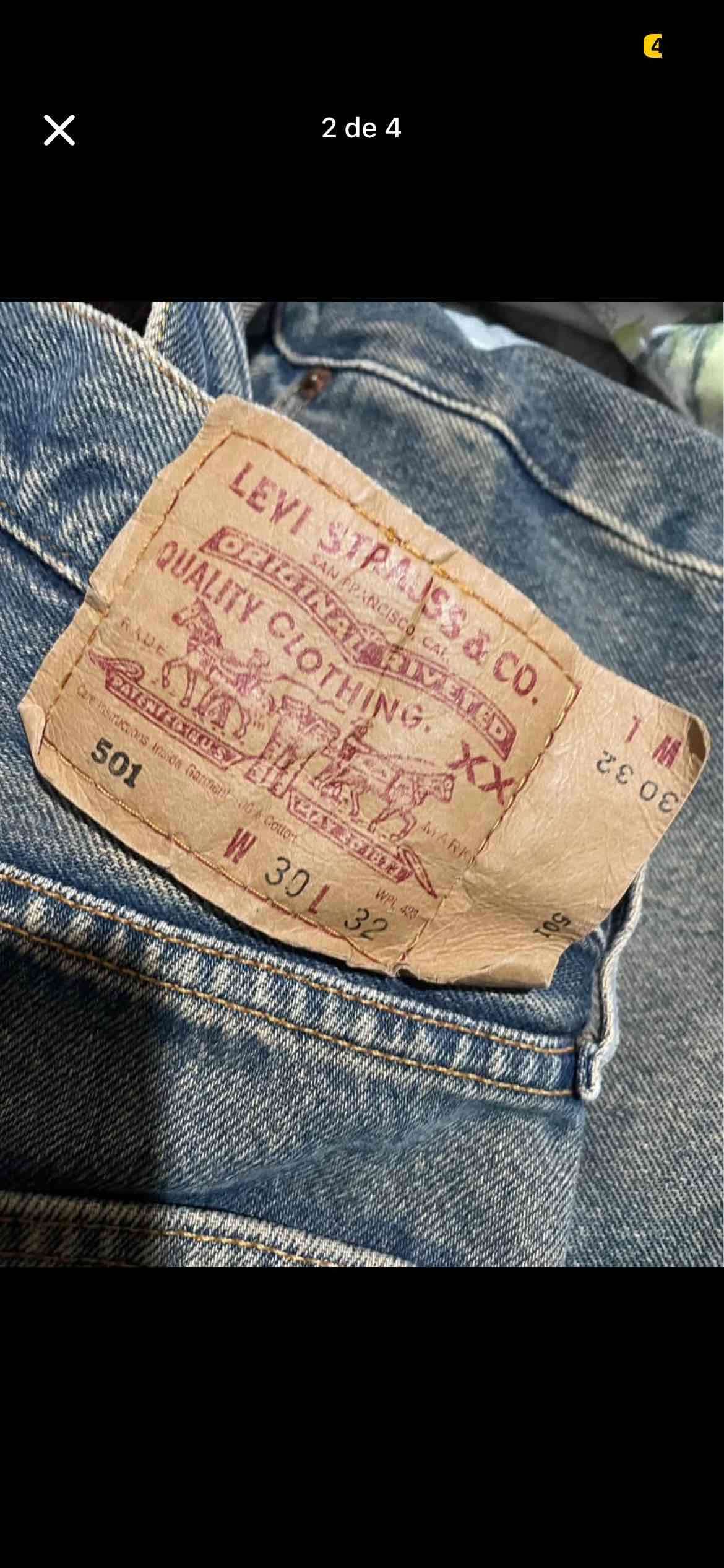 Jeans levis clásico desgastado - miniatura 2