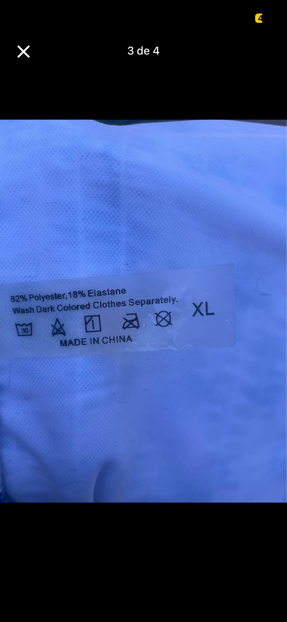 Bikini blanco con flores azules - miniatura 3