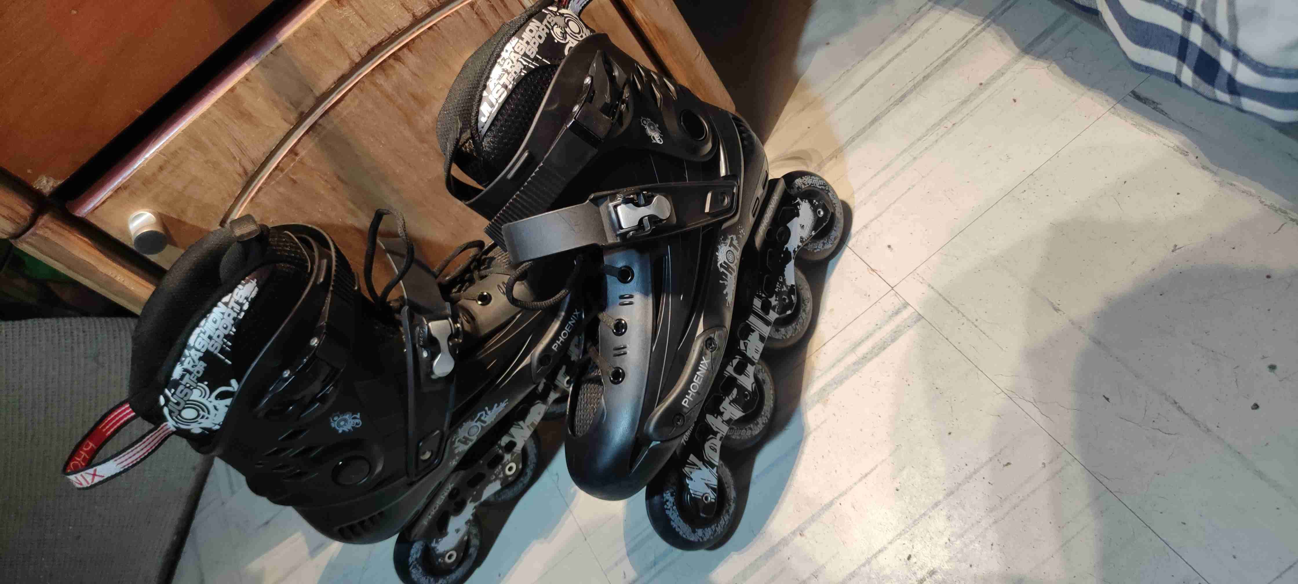 Patines en linea negros 1 solo uso - miniatura 6