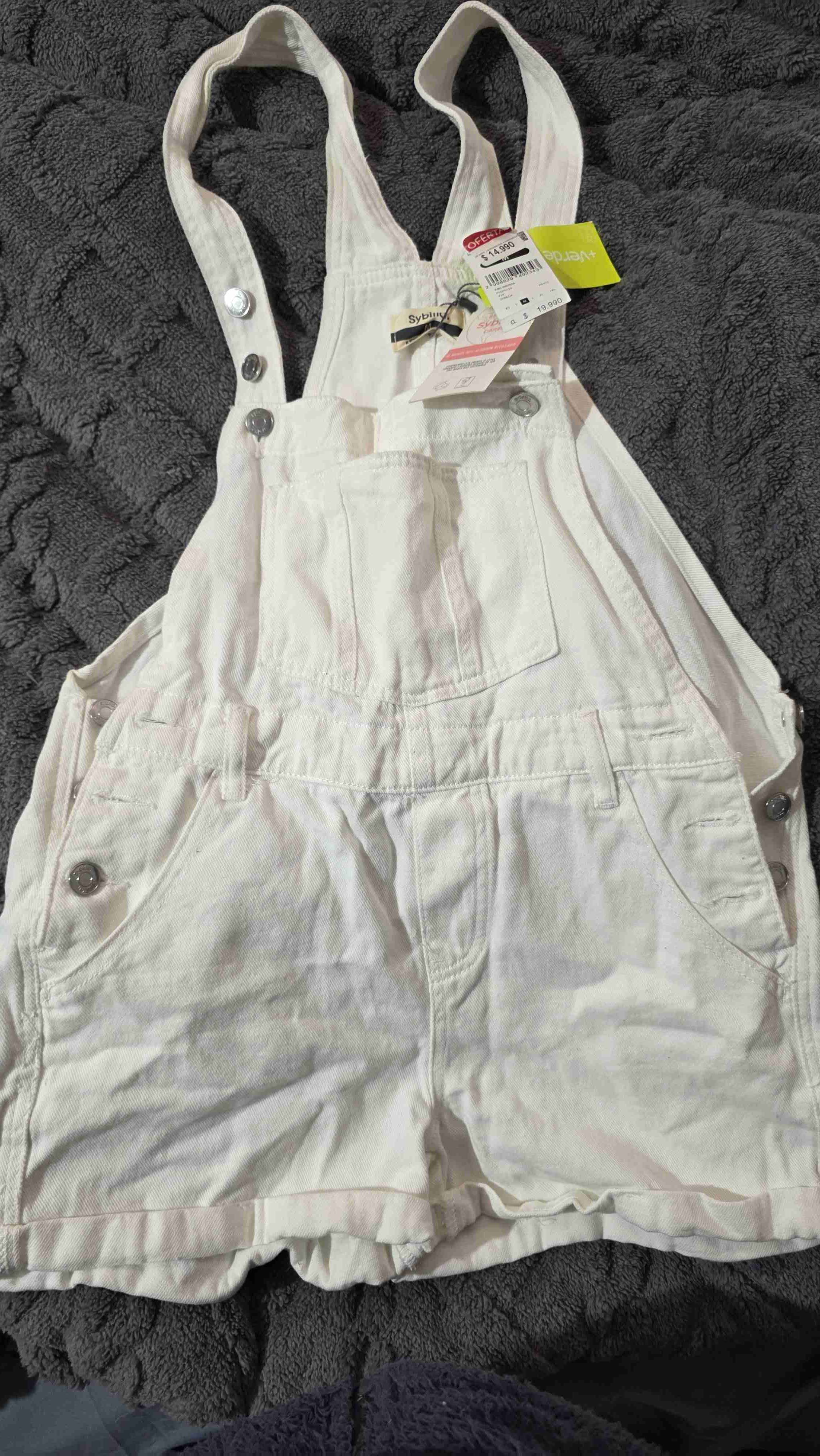 Jardinera corta blanca nueva - miniatura 1