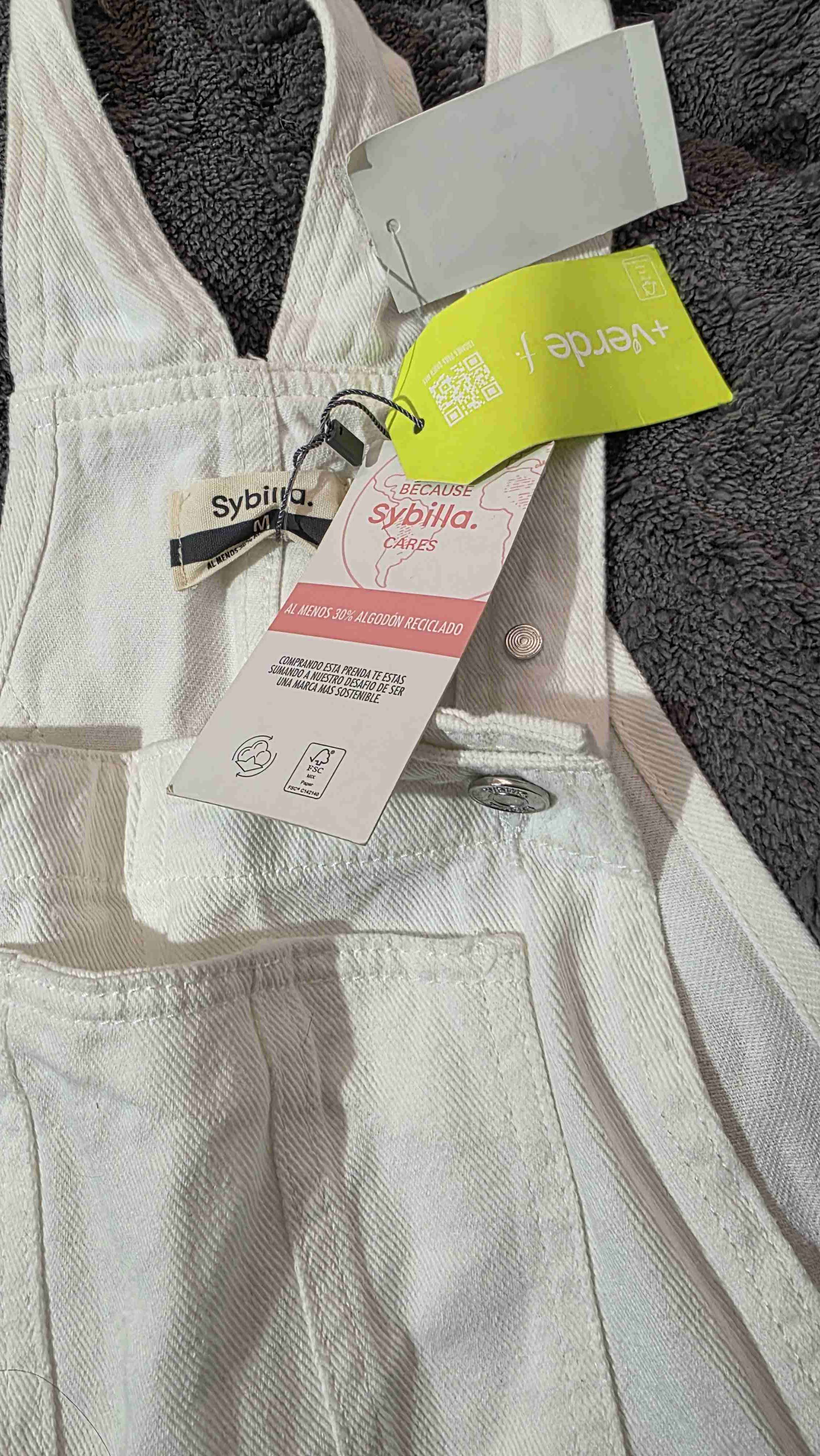 Jardinera corta blanca nueva - miniatura 2