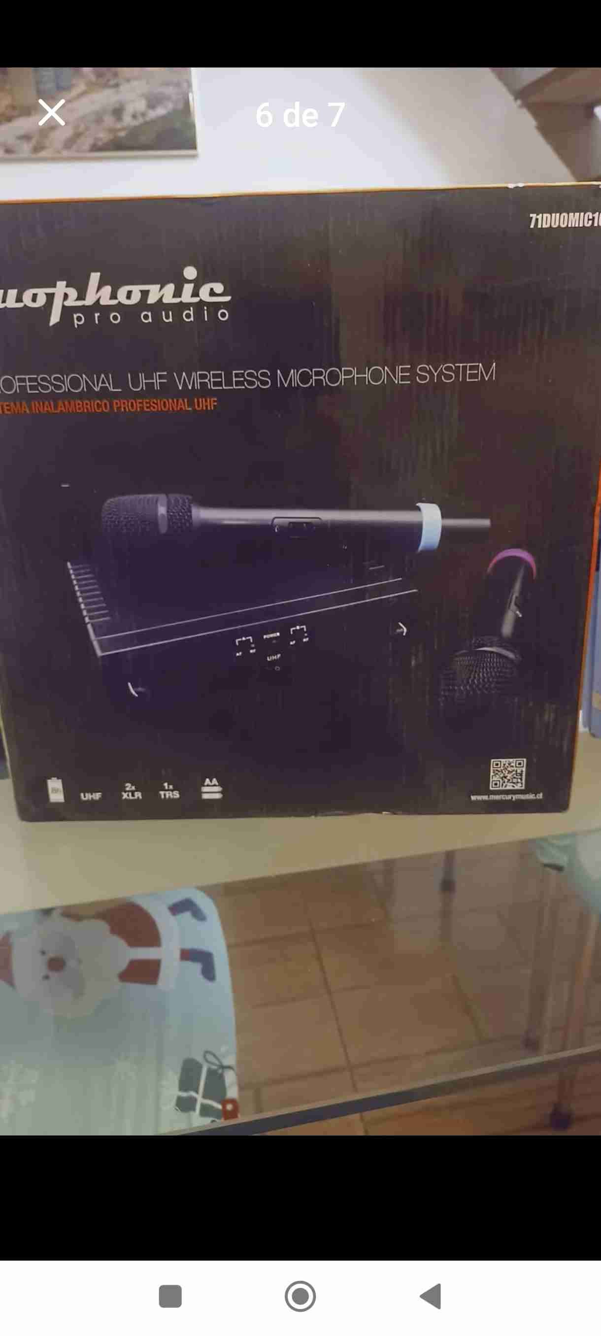 Sistema de micrófono inalámbrico UHF - miniatura 1