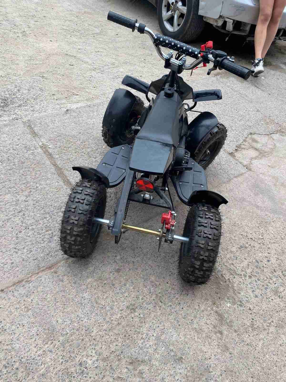 Cuatrimoto eléctrica negra 2t 49cc - miniatura 5