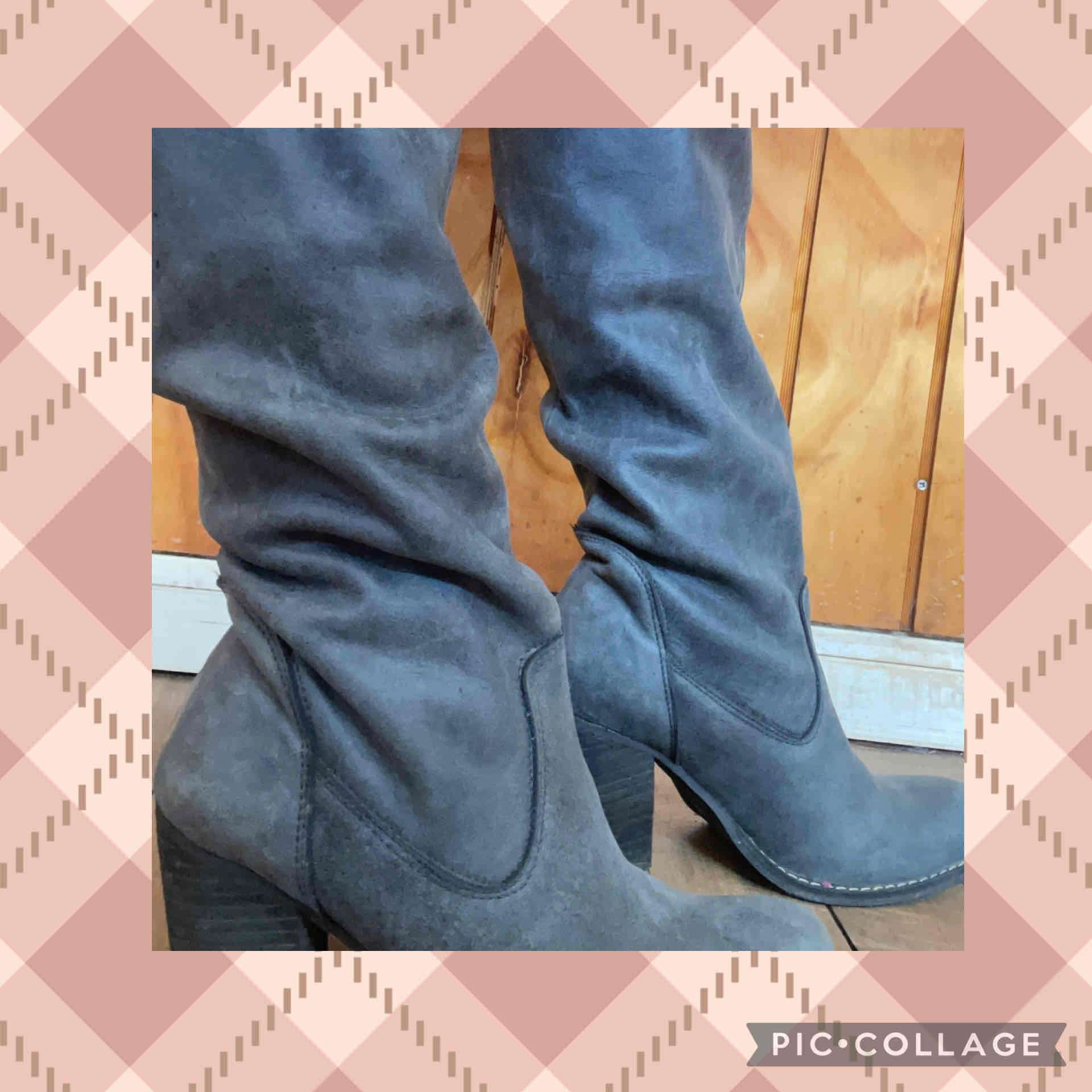 Botas de cuero gris oscuro - miniatura 2