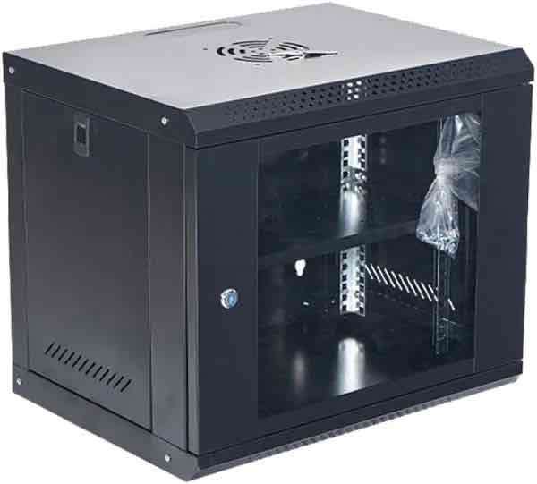 Gabinete rack de muro negro