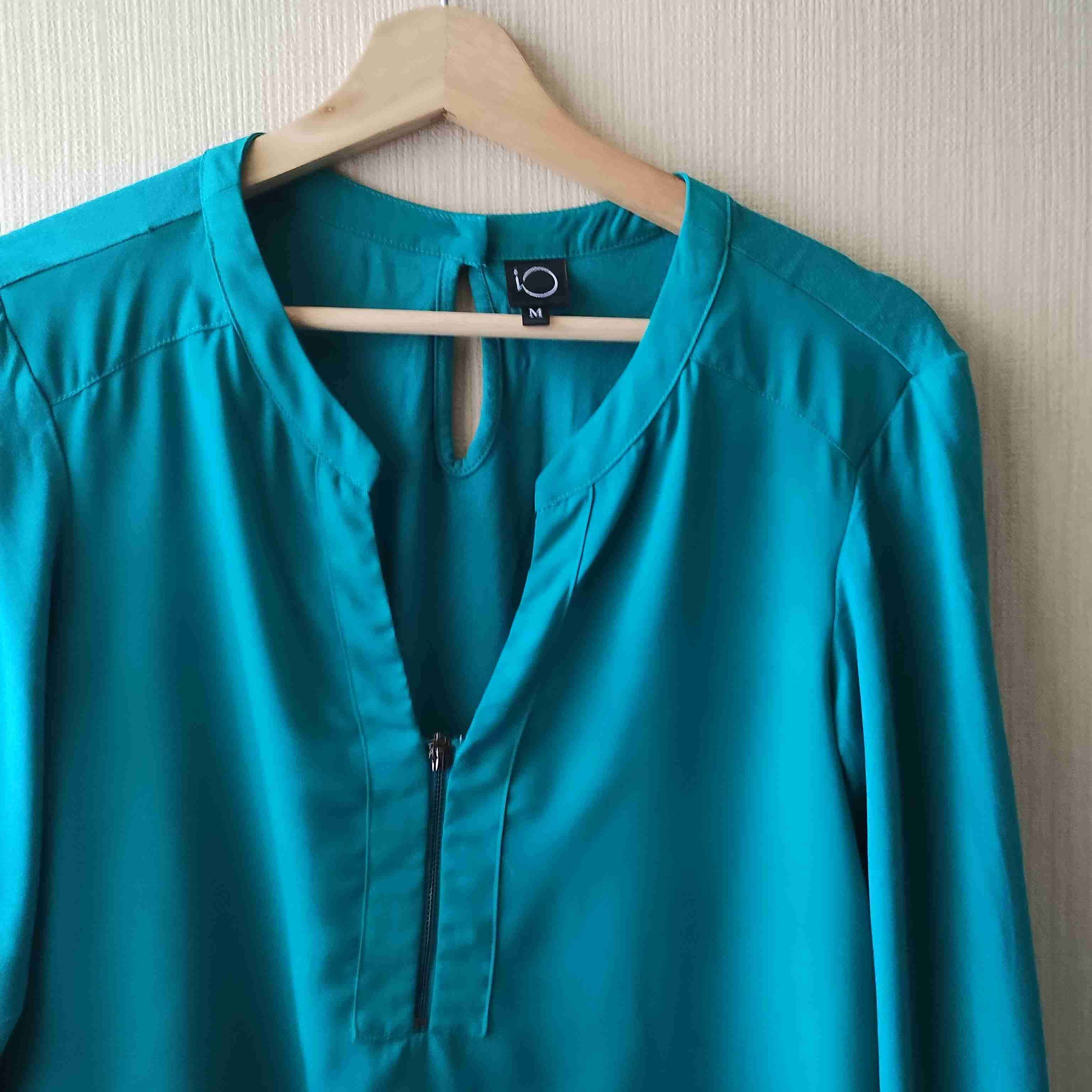 Blusa azul turquesa mujer - miniatura 2