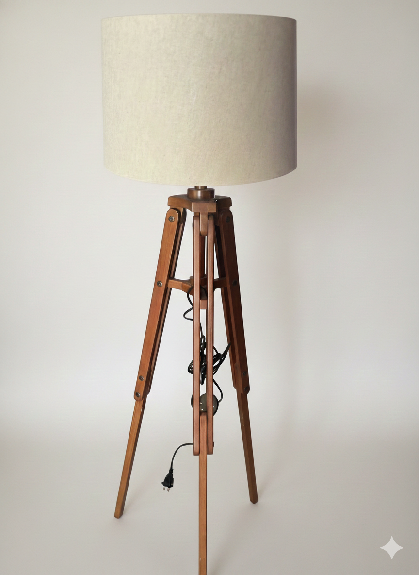 Lámpara de pie trípode - miniatura 2