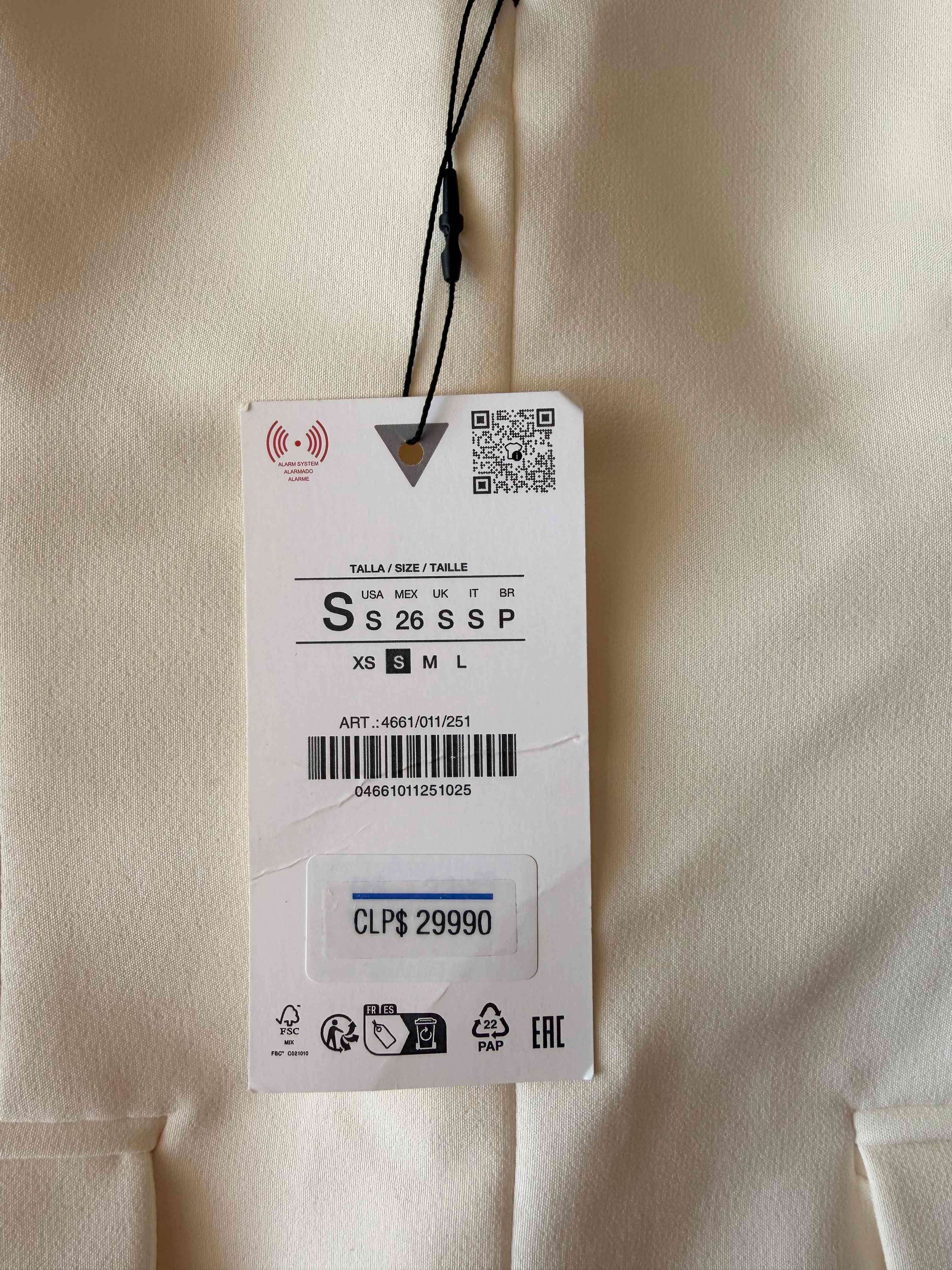 Vestido Zara Largo, Estampado Flore - miniatura 4