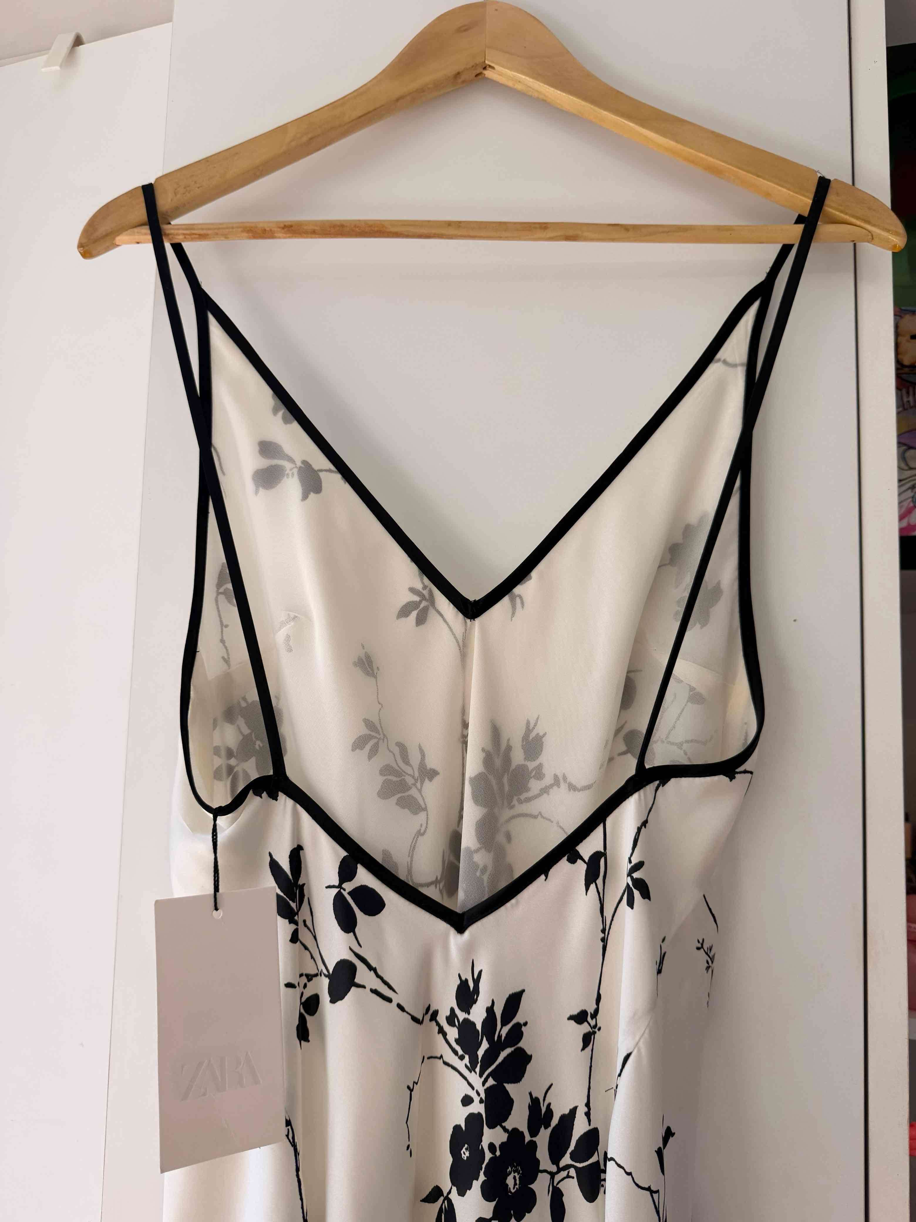 Vestido Zara Largo, Estampado Flore - miniatura 6