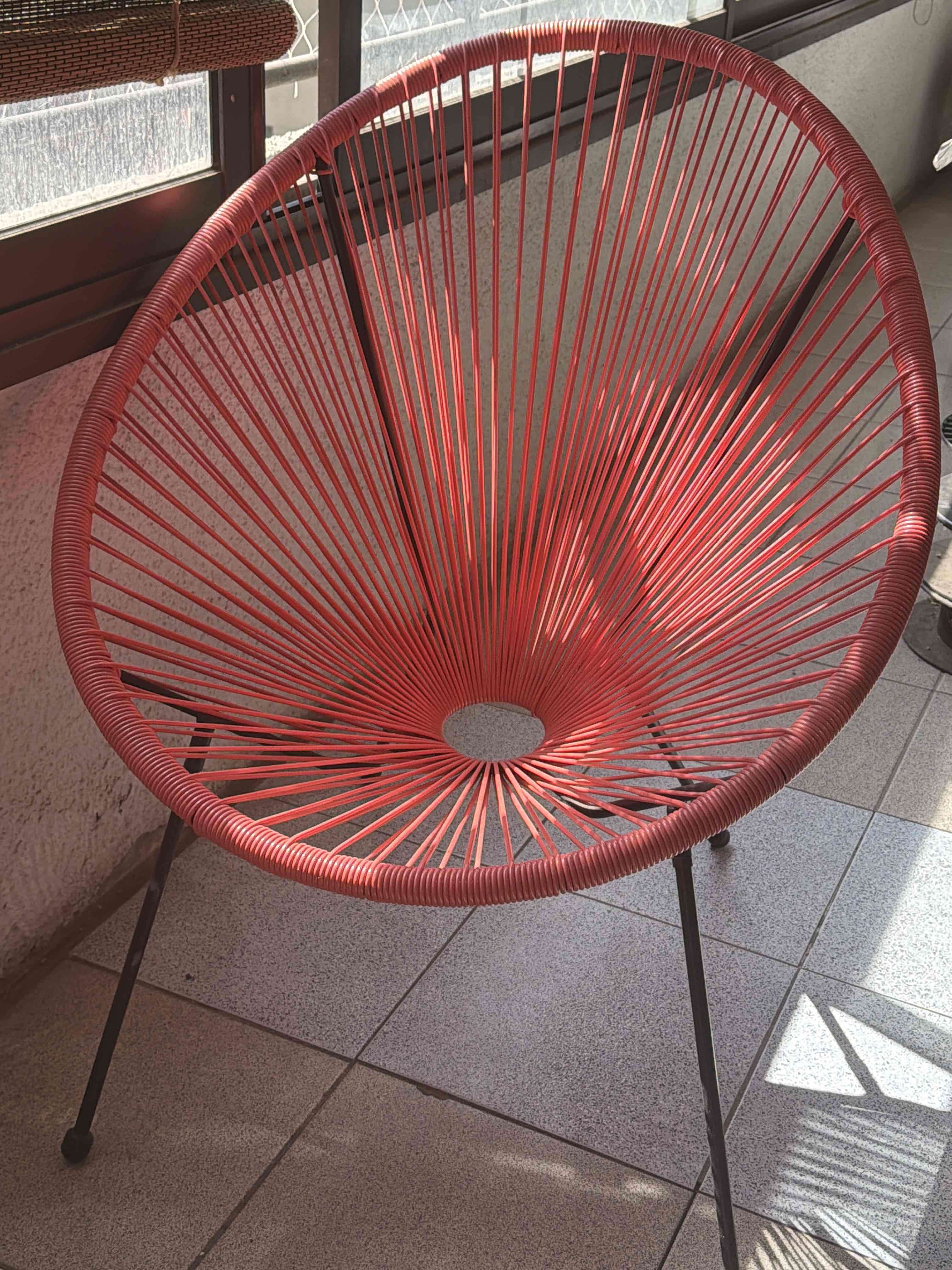 Silla Acapulco coral - miniatura 2