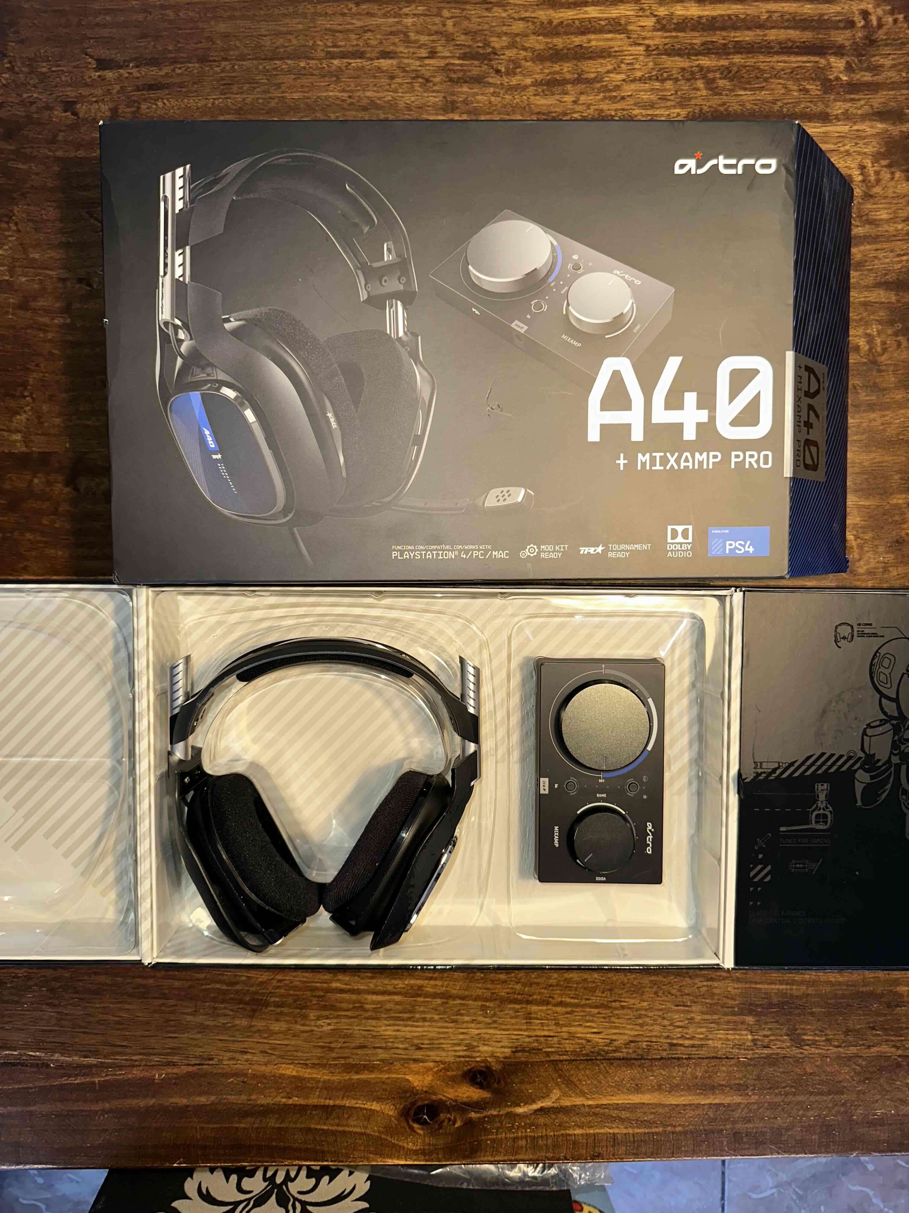 Astro A40 TR PS4 PC + MixAmp Pro Excelente - miniatura 2