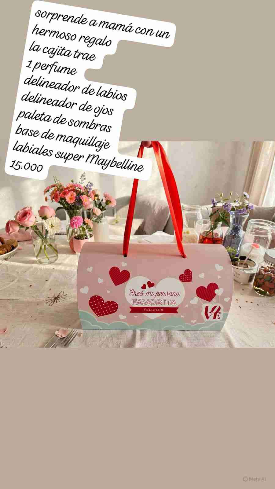 Caja buzón con  maquillaje para regalo un hermoso - miniatura 2