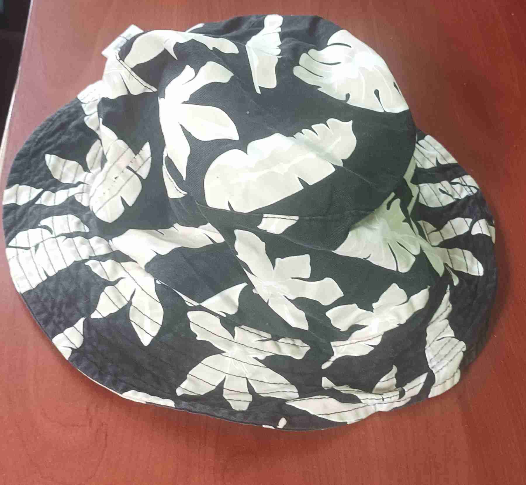 Sombrero tipo pescador hojas blancas - miniatura 2