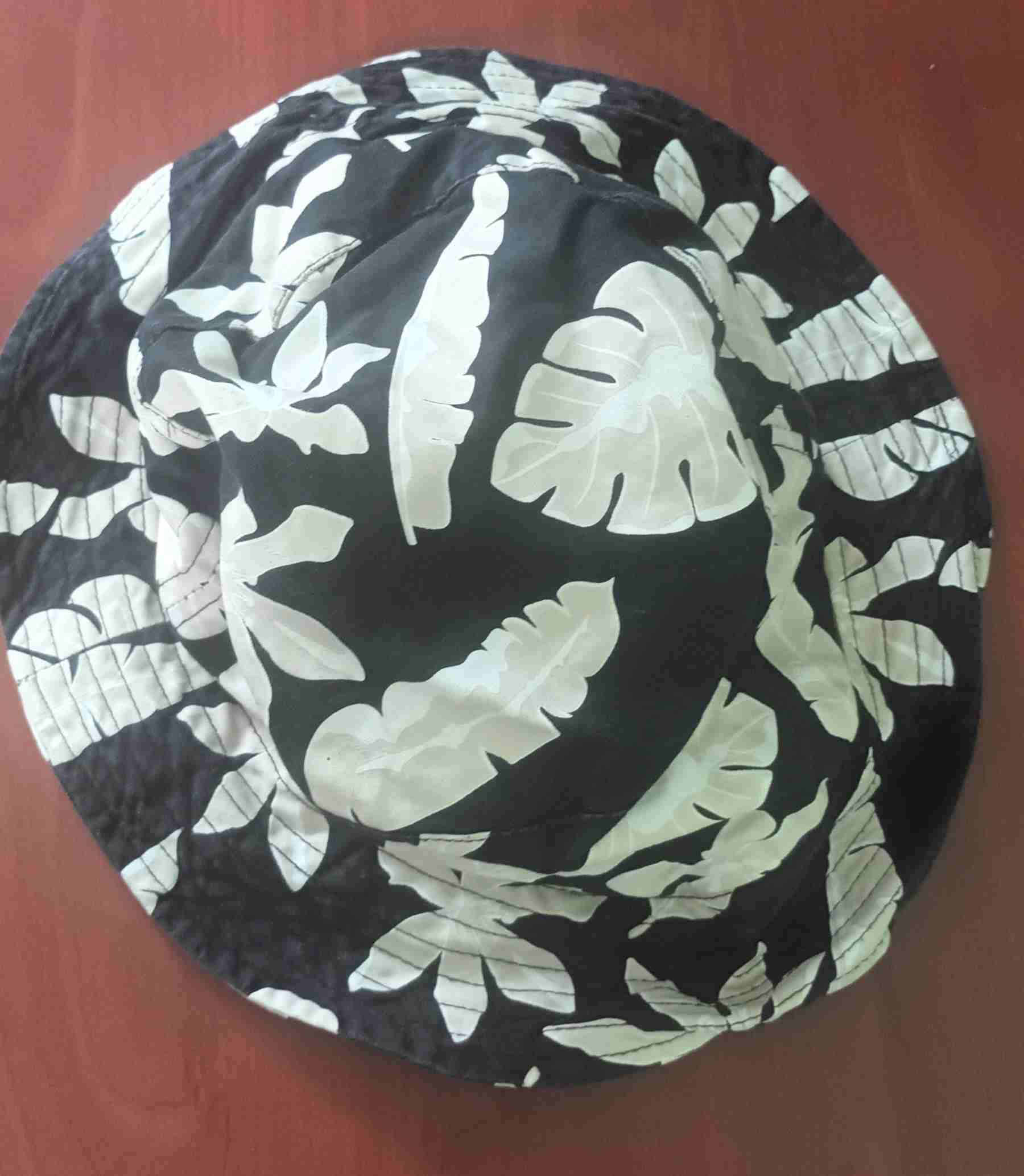 Sombrero tipo pescador hojas blancas - miniatura 3