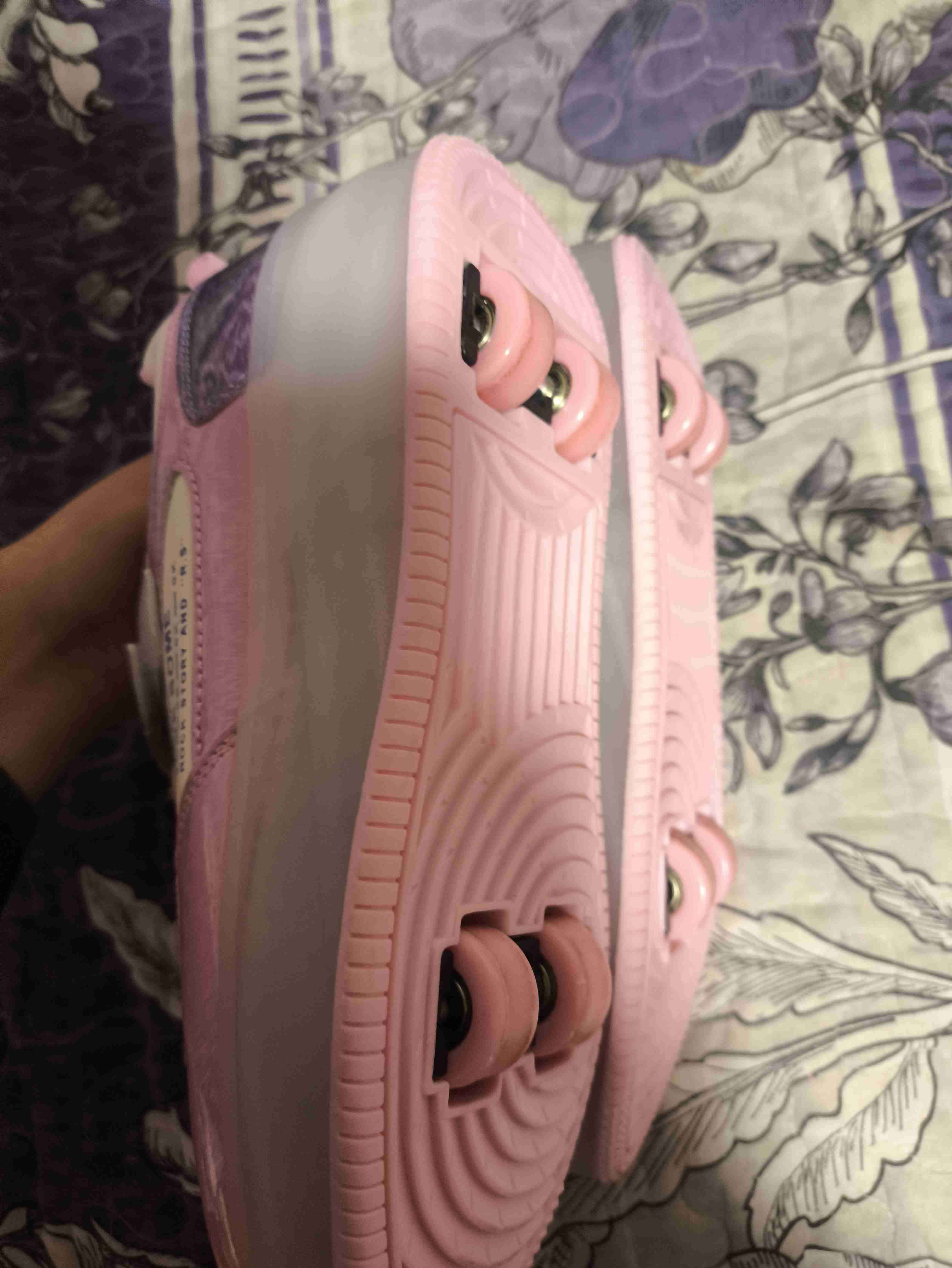 Zapatillas patines infantiles rosadas y lilas - miniatura 3