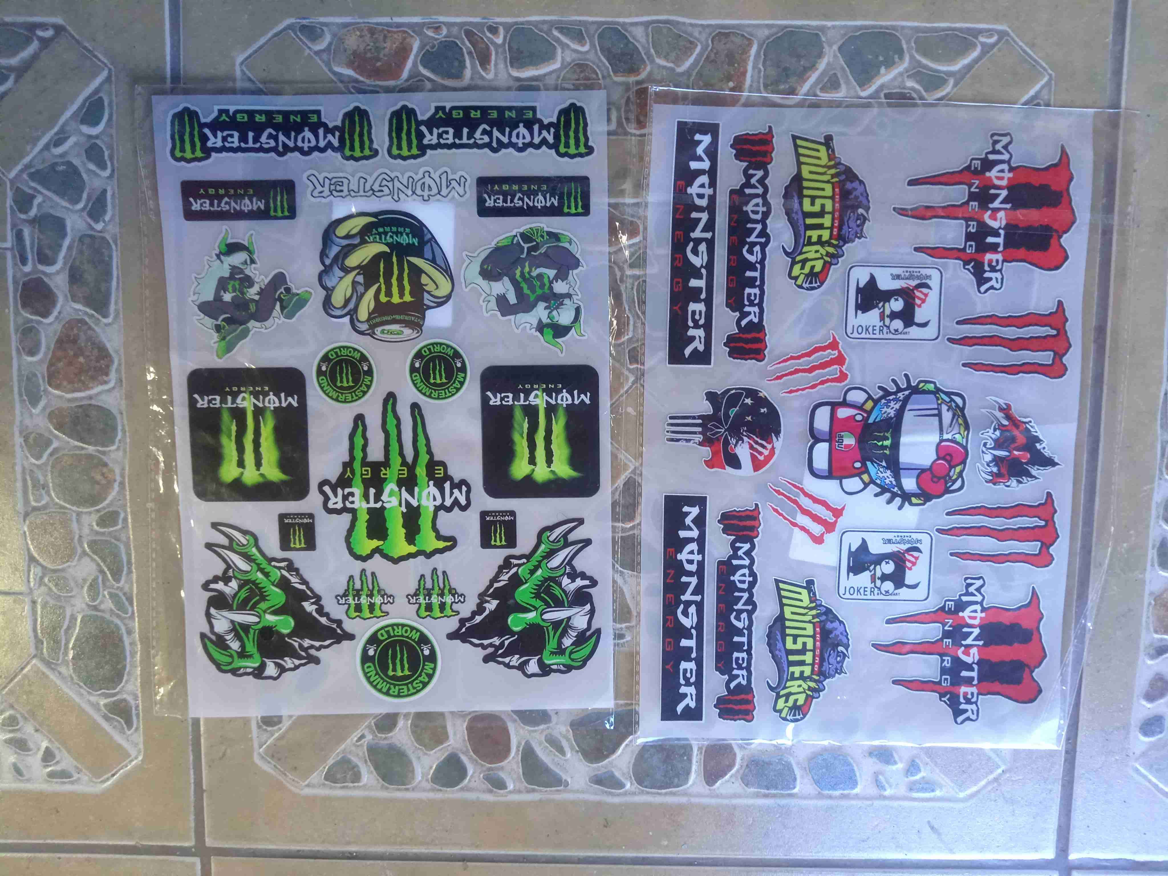 Set de calcomanías Monster Energy