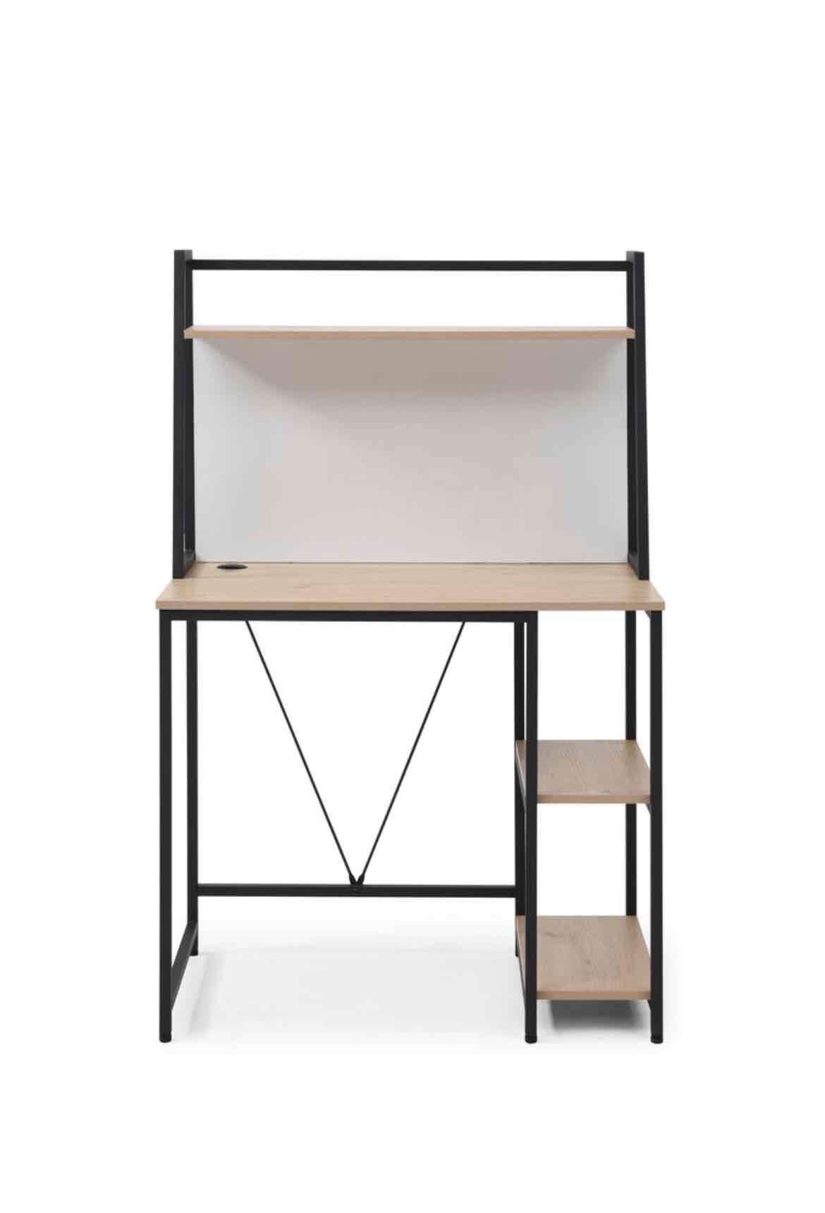 Escritorio con estanterías de madera - miniatura 2