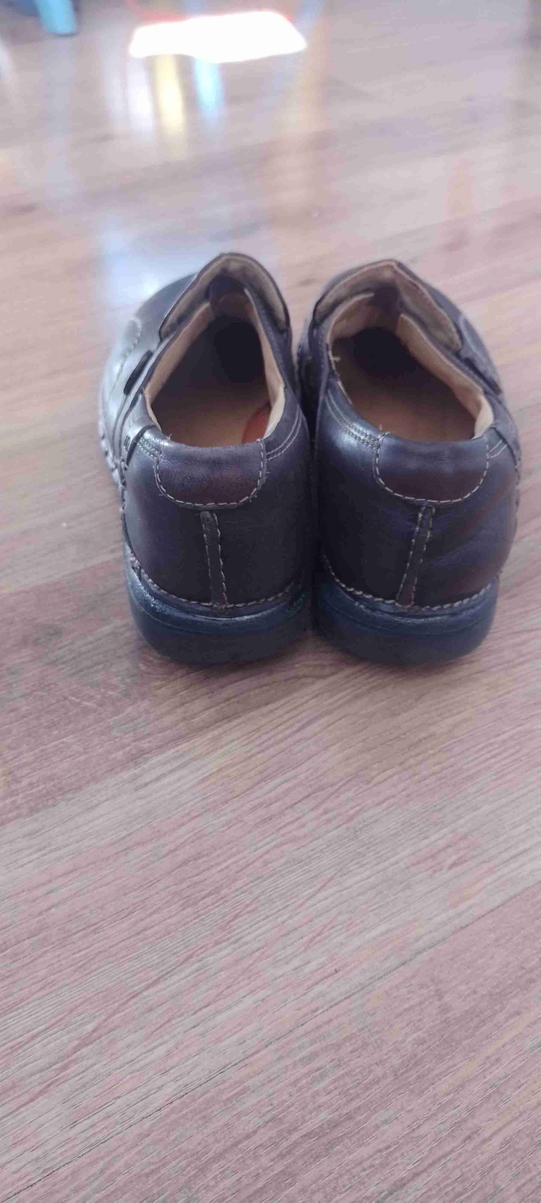 Zapatos de cuero café oscuros - miniatura 3