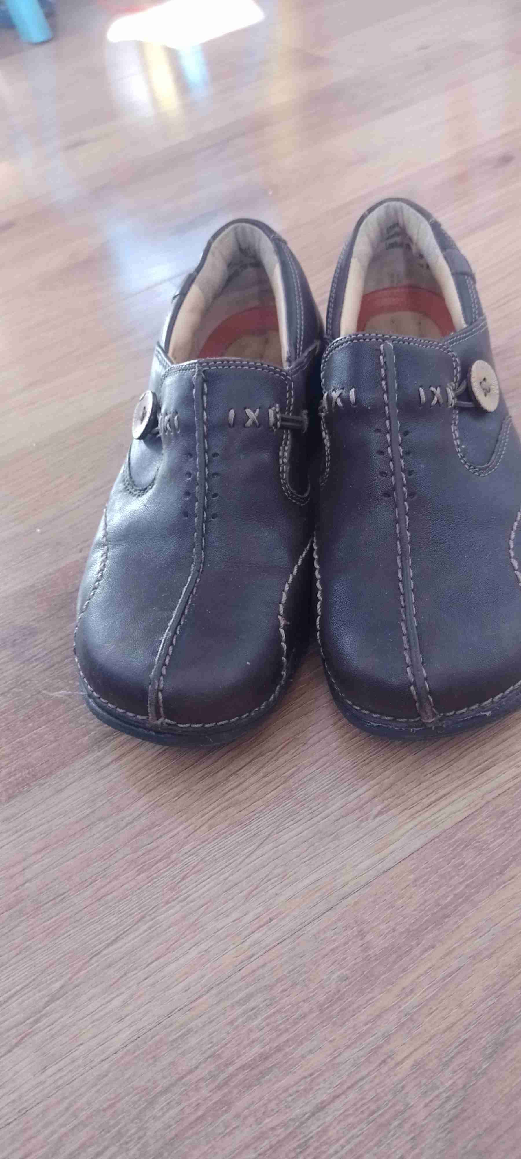 Zapatos de cuero café oscuros - miniatura 4