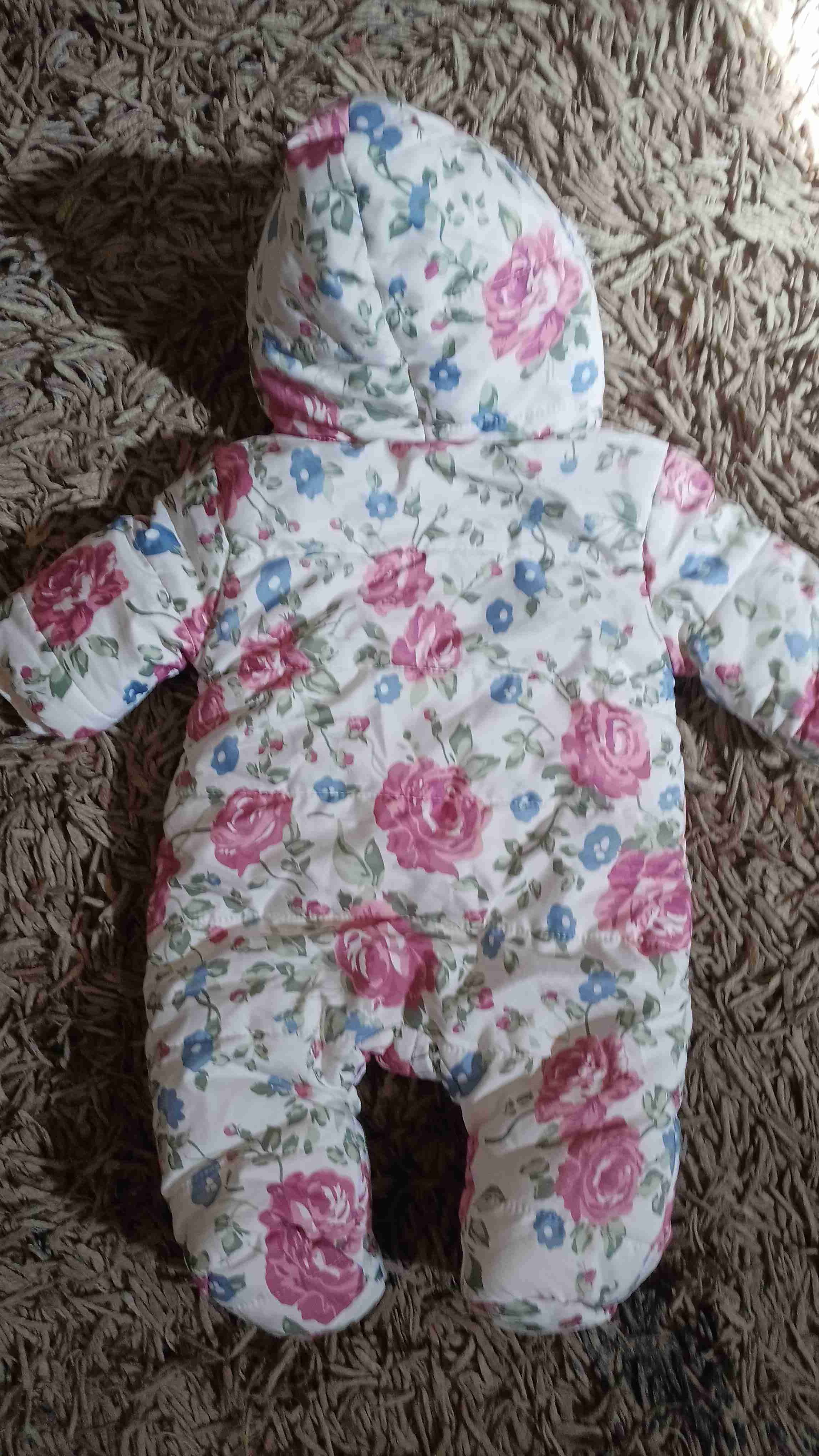 Enterito floral para bebé con capucha - miniatura 2