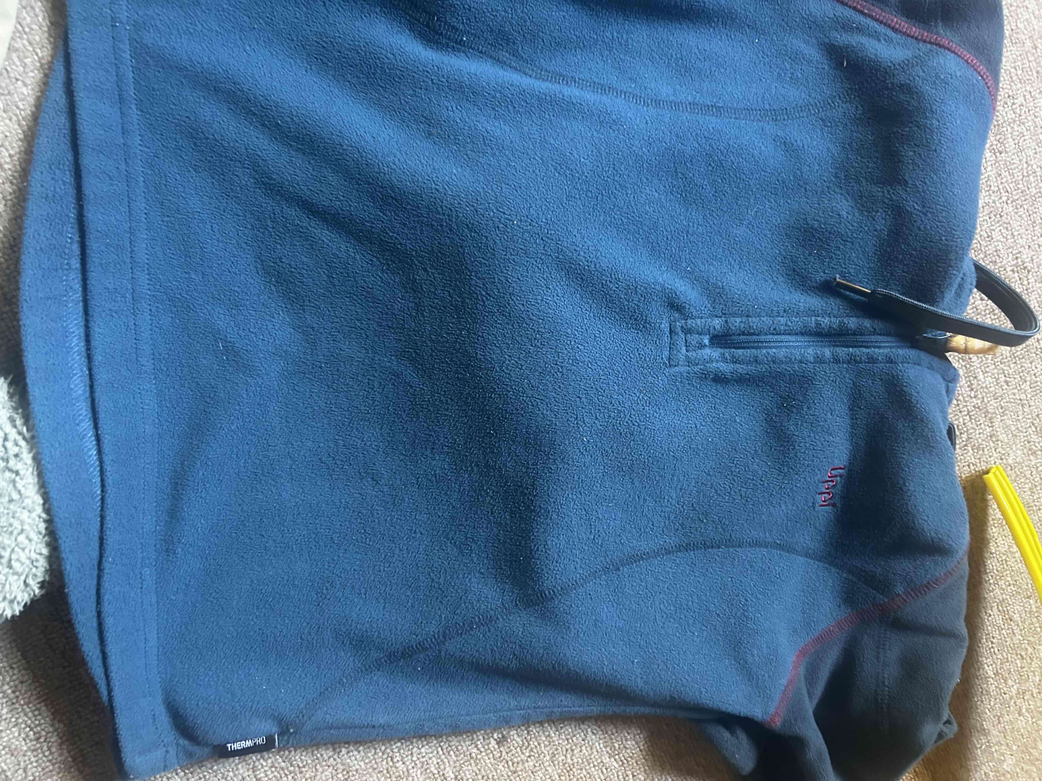 Polerón azul con capucha 9/10 años - miniatura 3