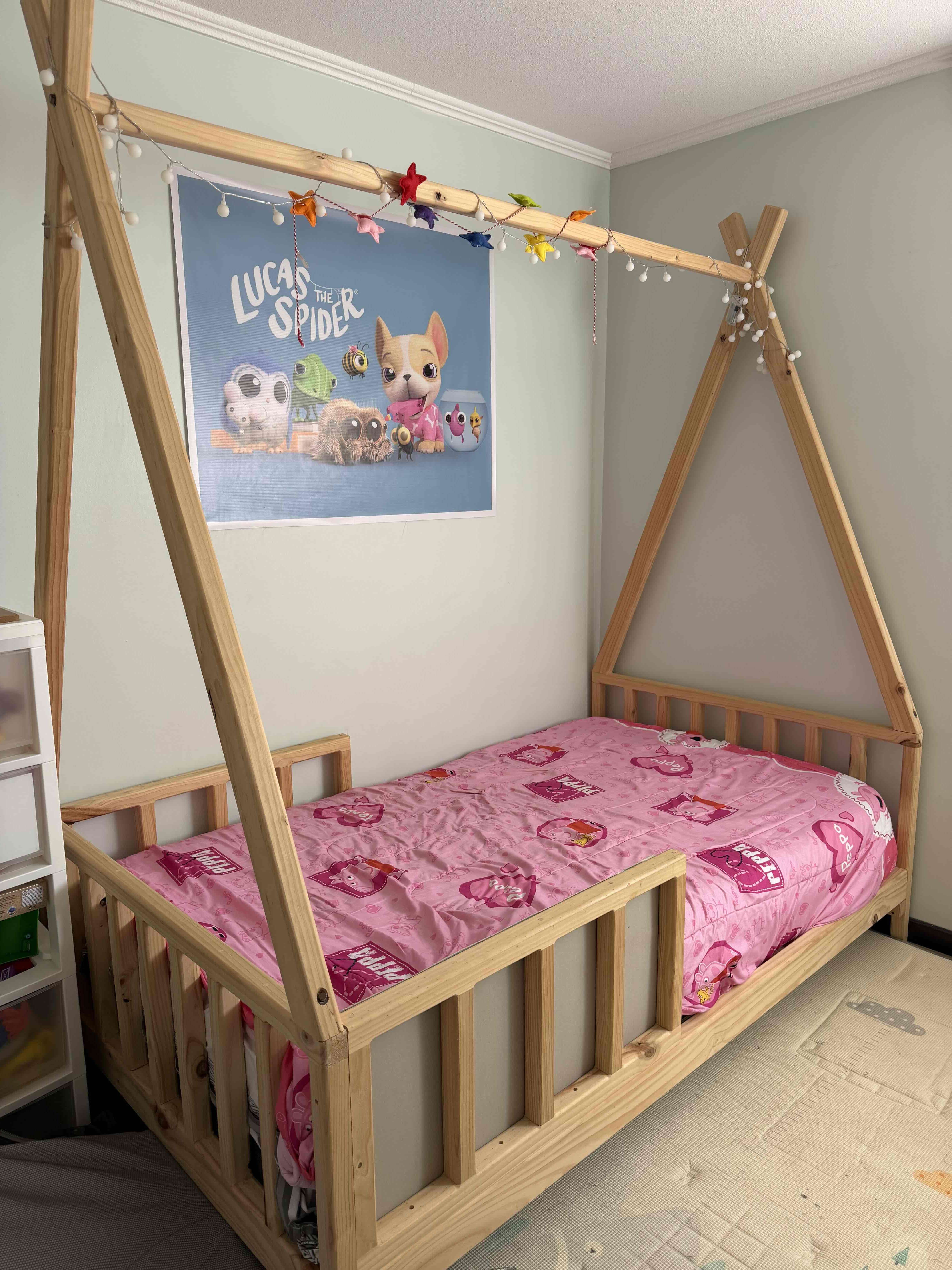 Cama infantil de madera - miniatura 2