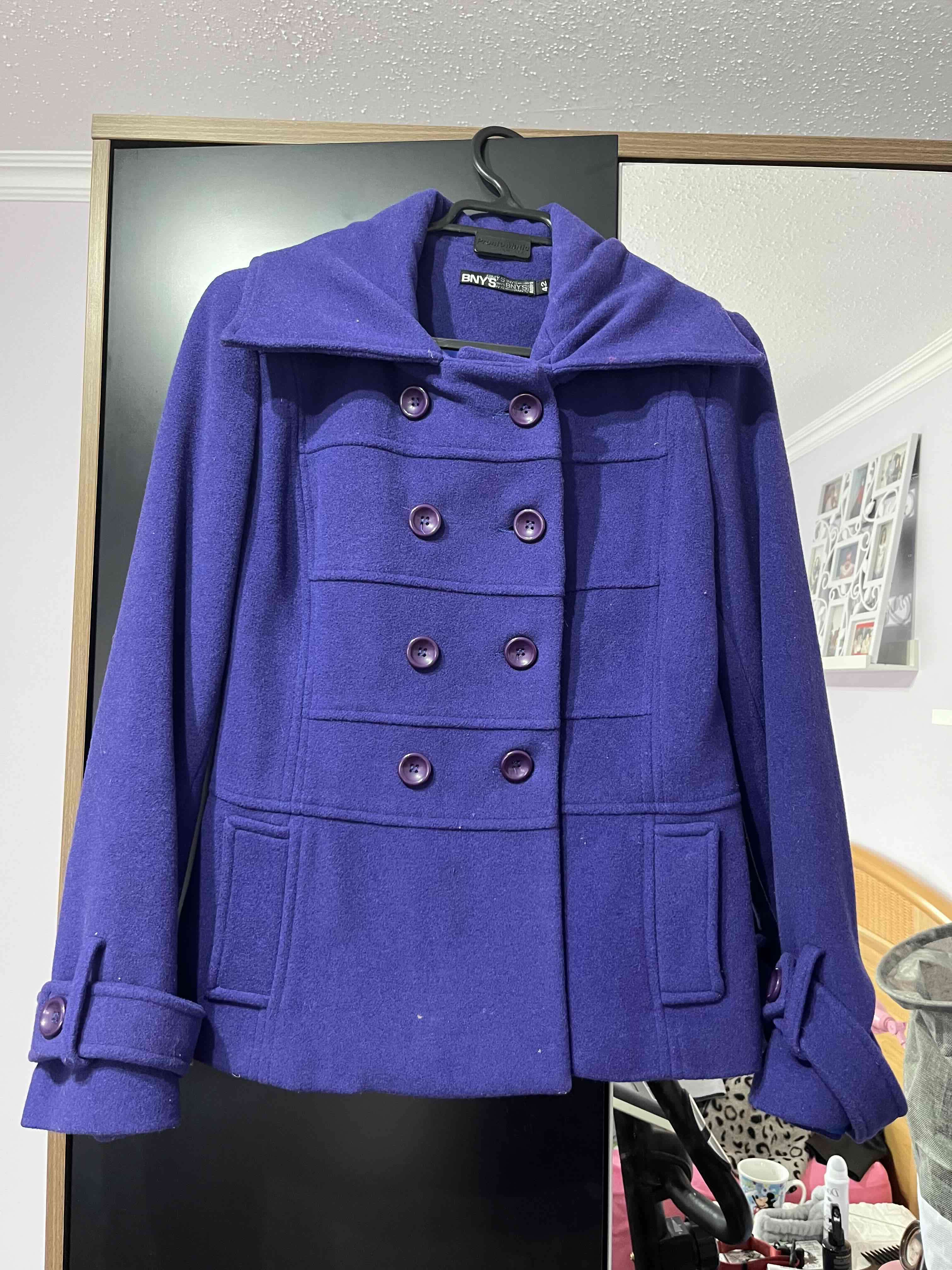 Abrigo morado BNYS estilo clásico - miniatura 5