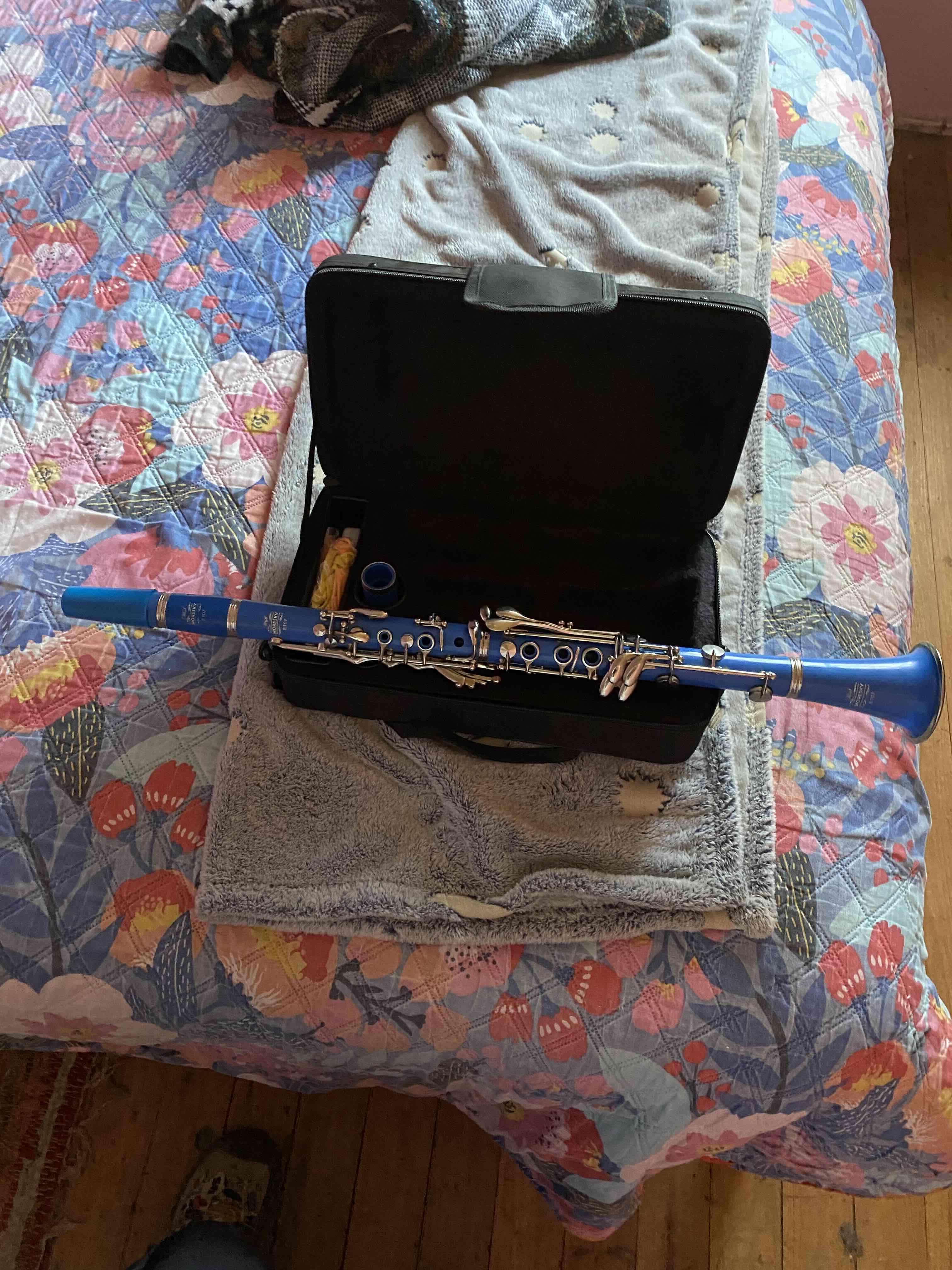 Clarinete azul en estuche - miniatura 5