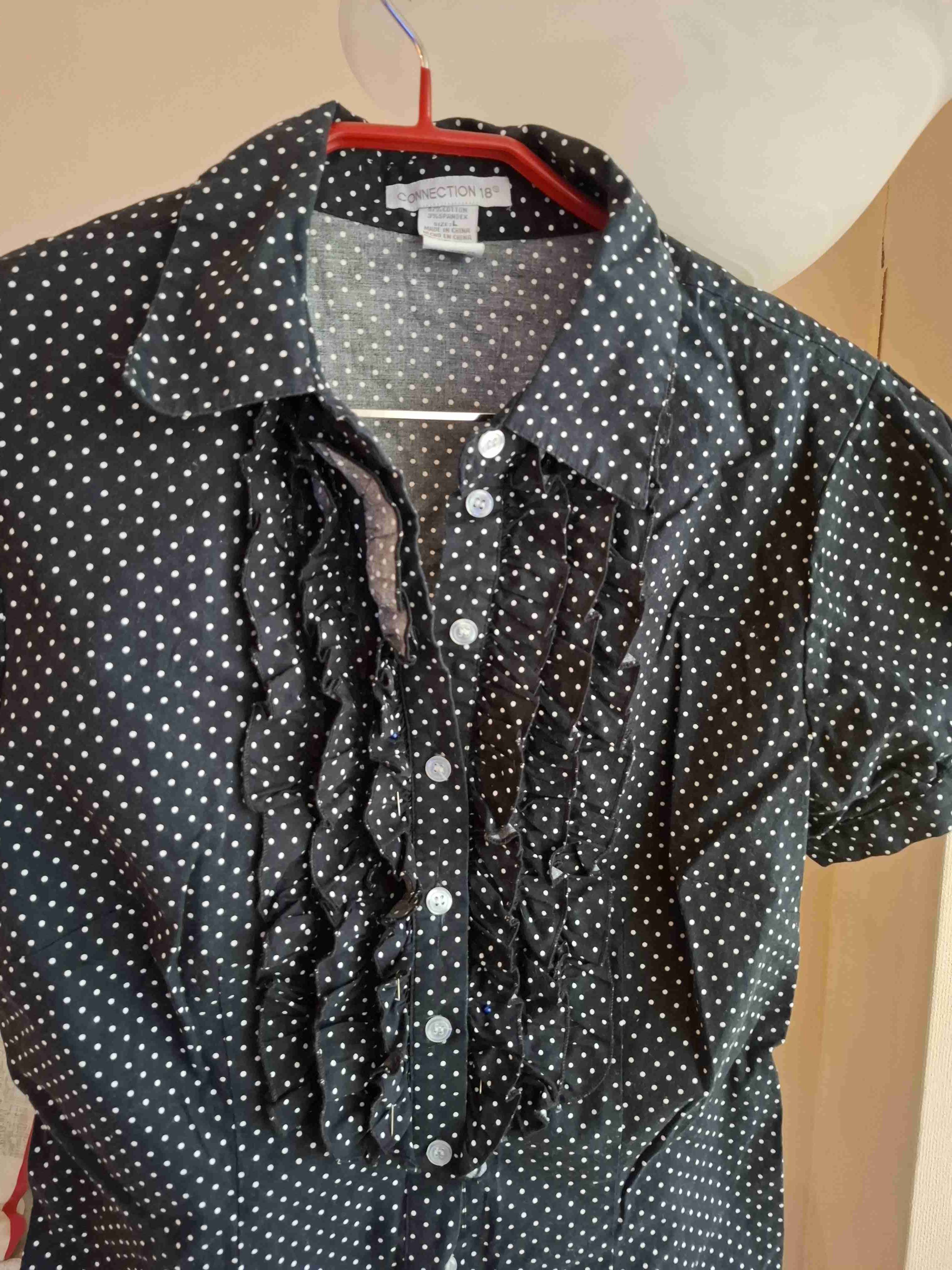 Blusa de lunares negros - miniatura 2