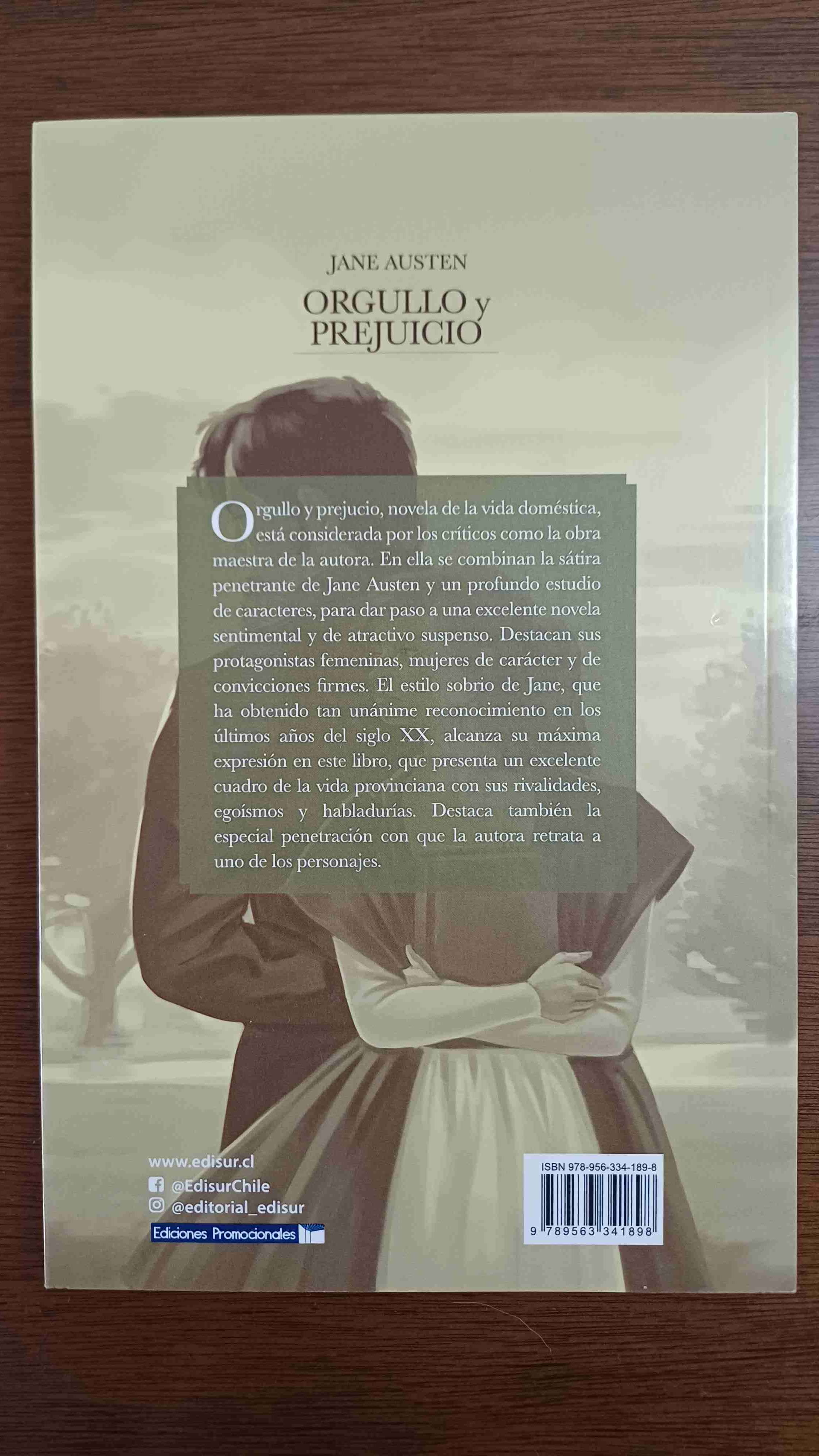Libro Orgullo y Prejuicio - miniatura 2