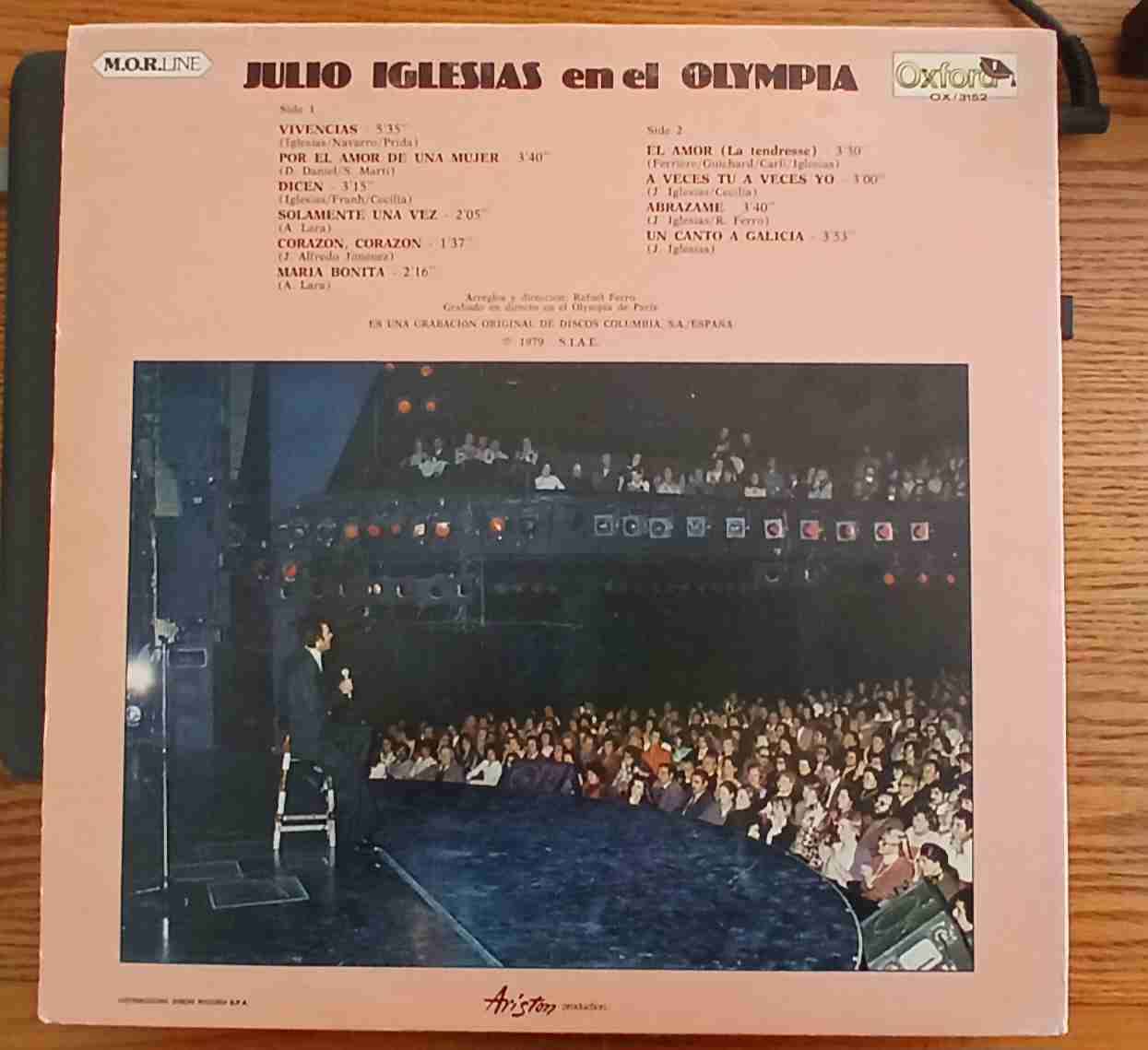 Vinilo Julio Iglesias Olympia 1° parte - miniatura 2
