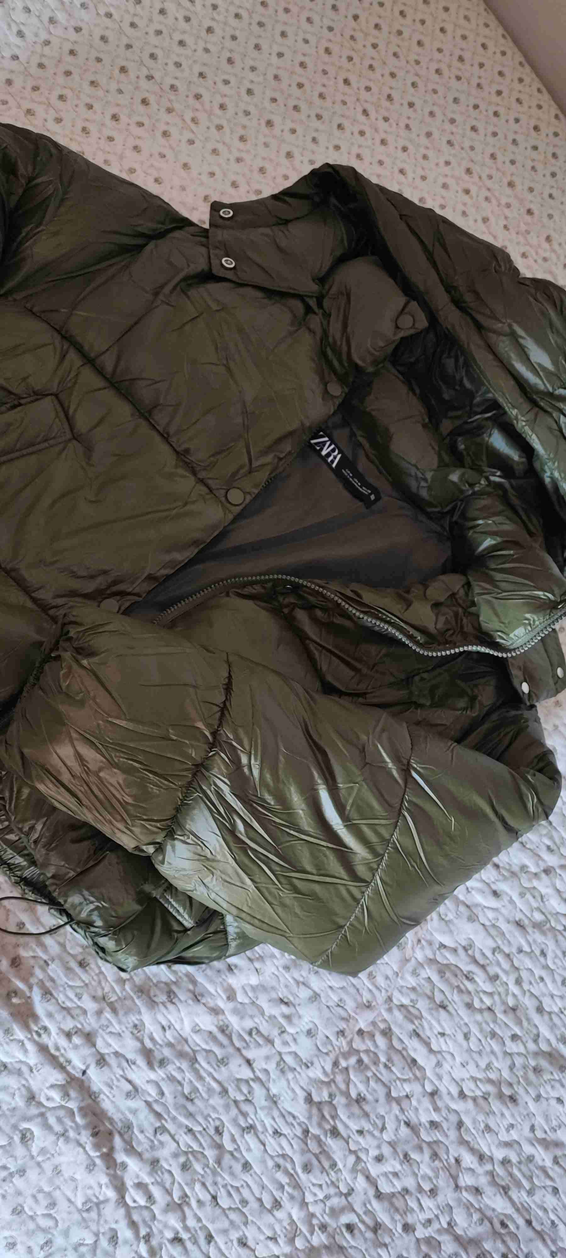 Chaqueta acolchada verde oliva Zara - miniatura 1